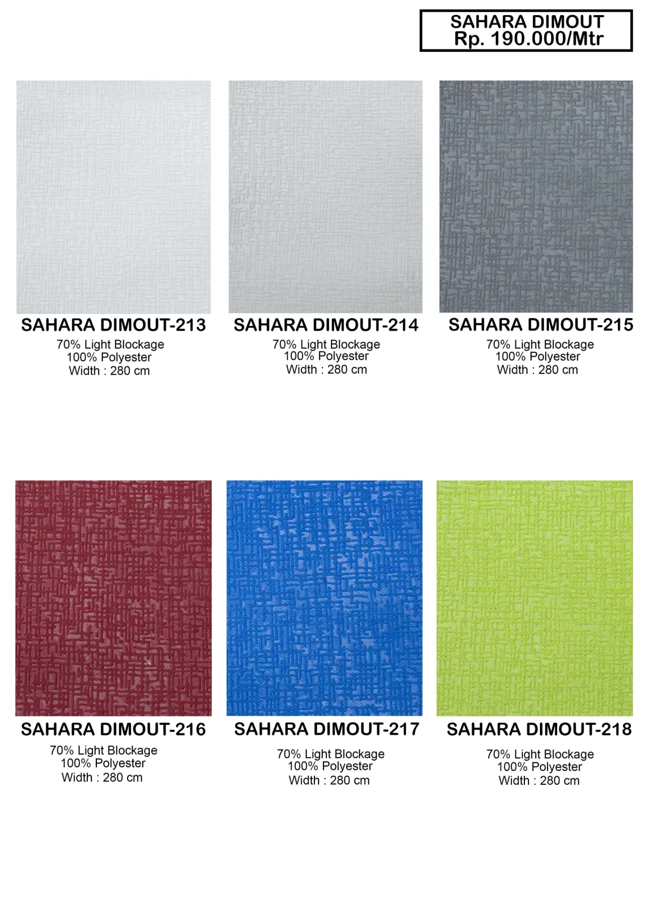 Sahara Dim Out Gorden