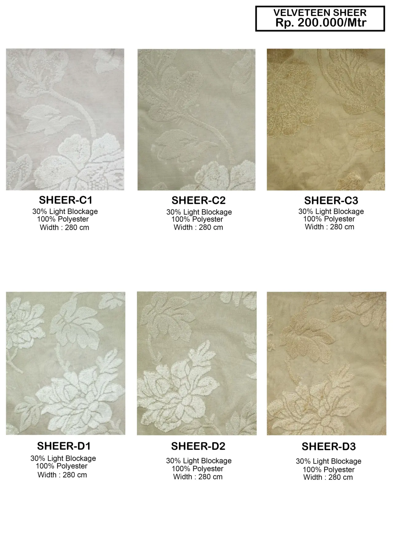Velveteen Sheer Velvet Gorden