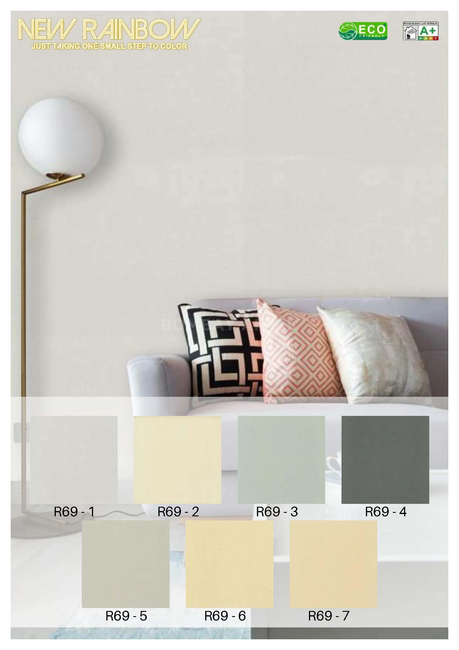 New Rainbow Motif Wallpaper