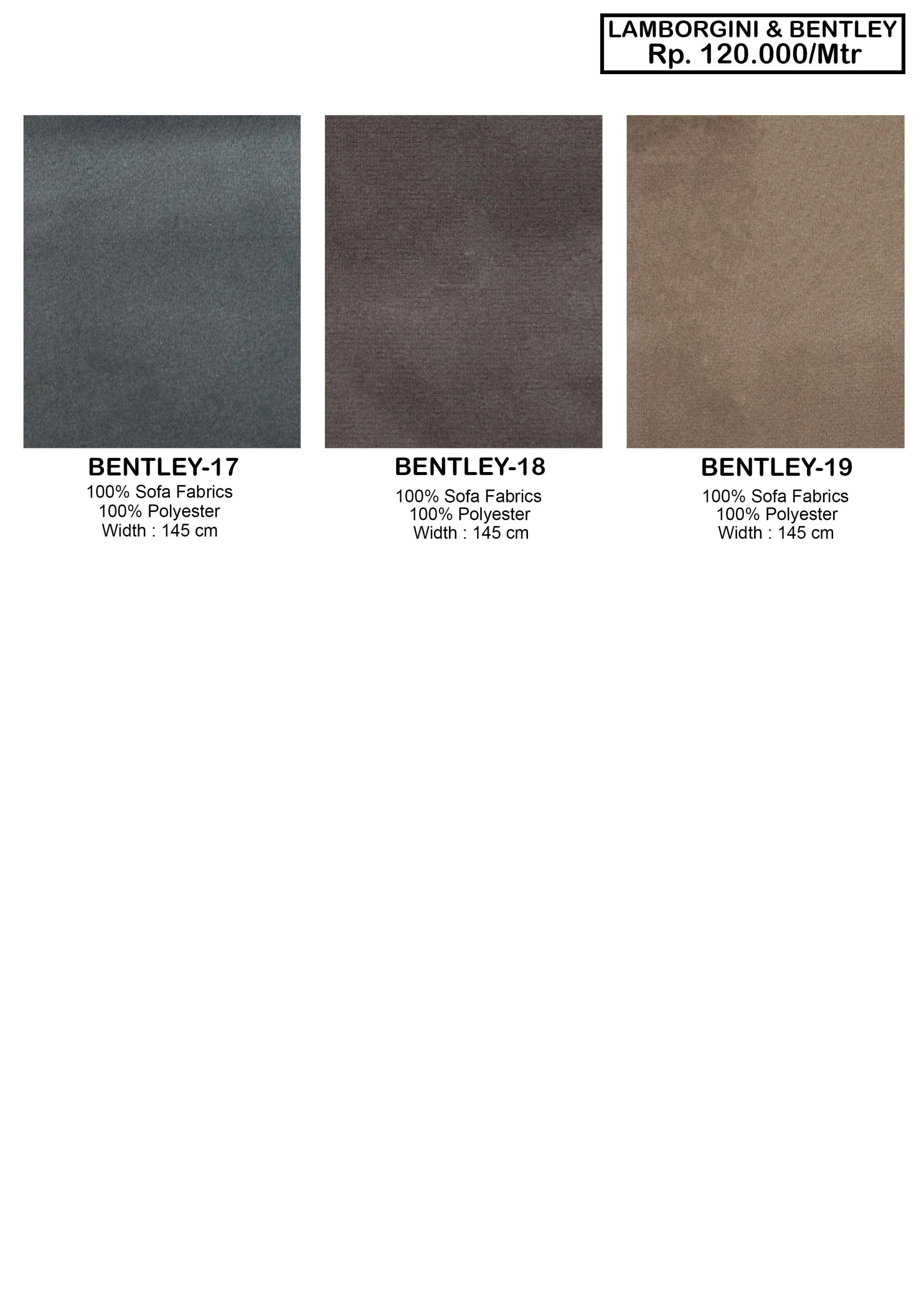 Lamborgini & Bentley Sofa Fabric