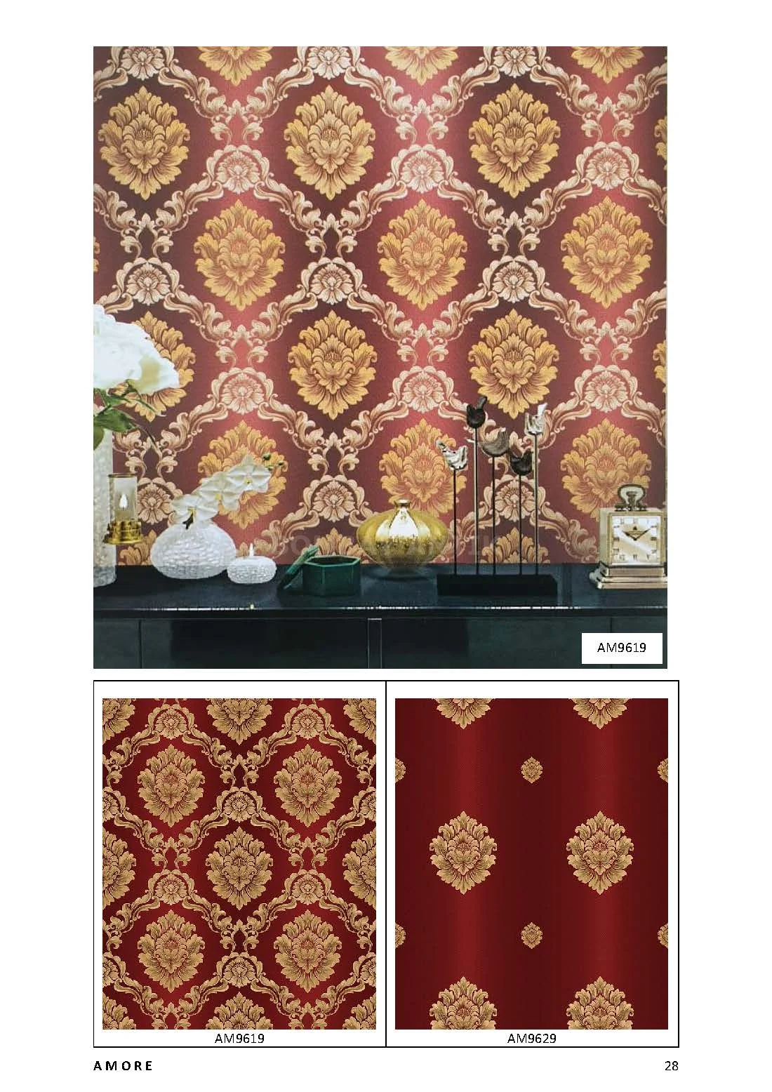 Amore Motif Wallpaper