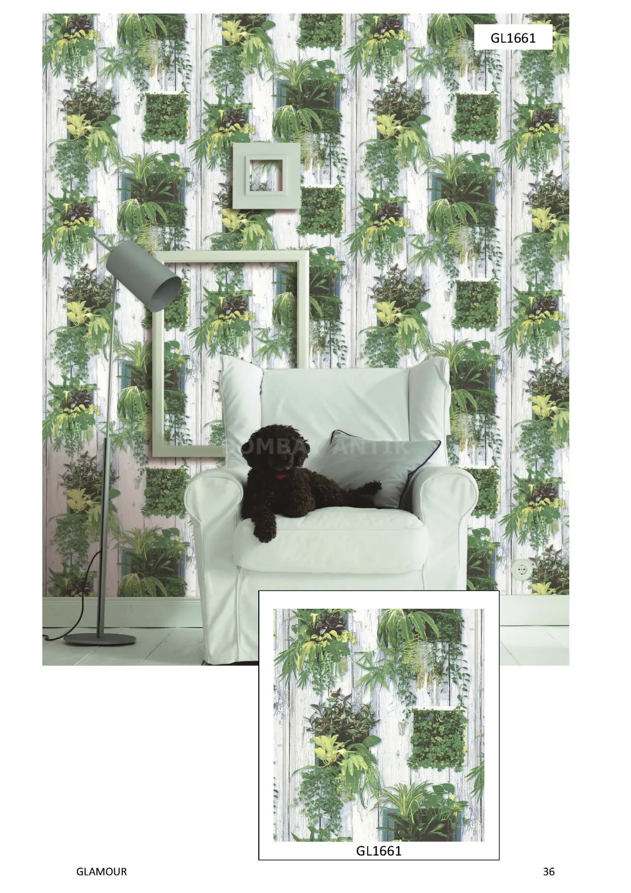Glamour Motif Wallpaper