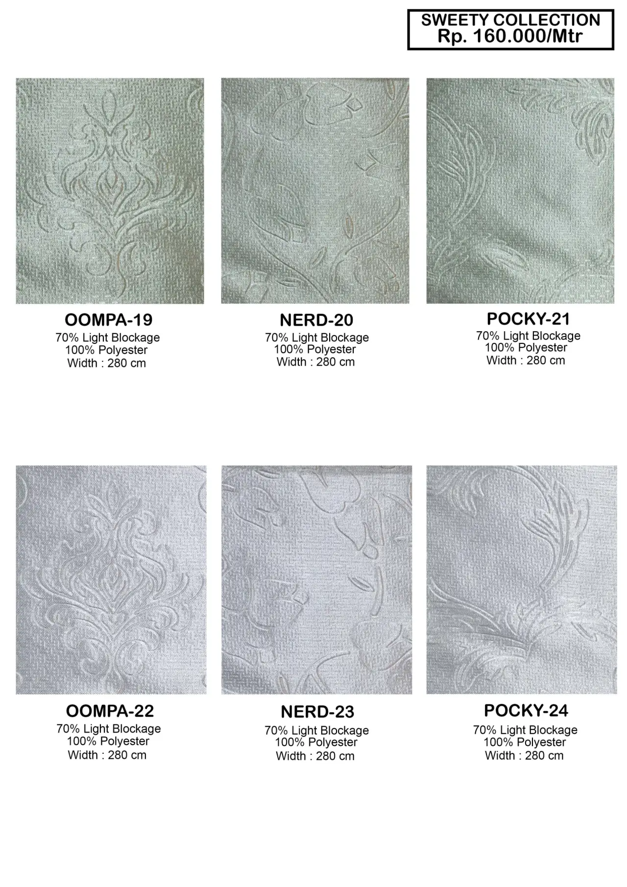 Sweety Collection Dimout Gorden