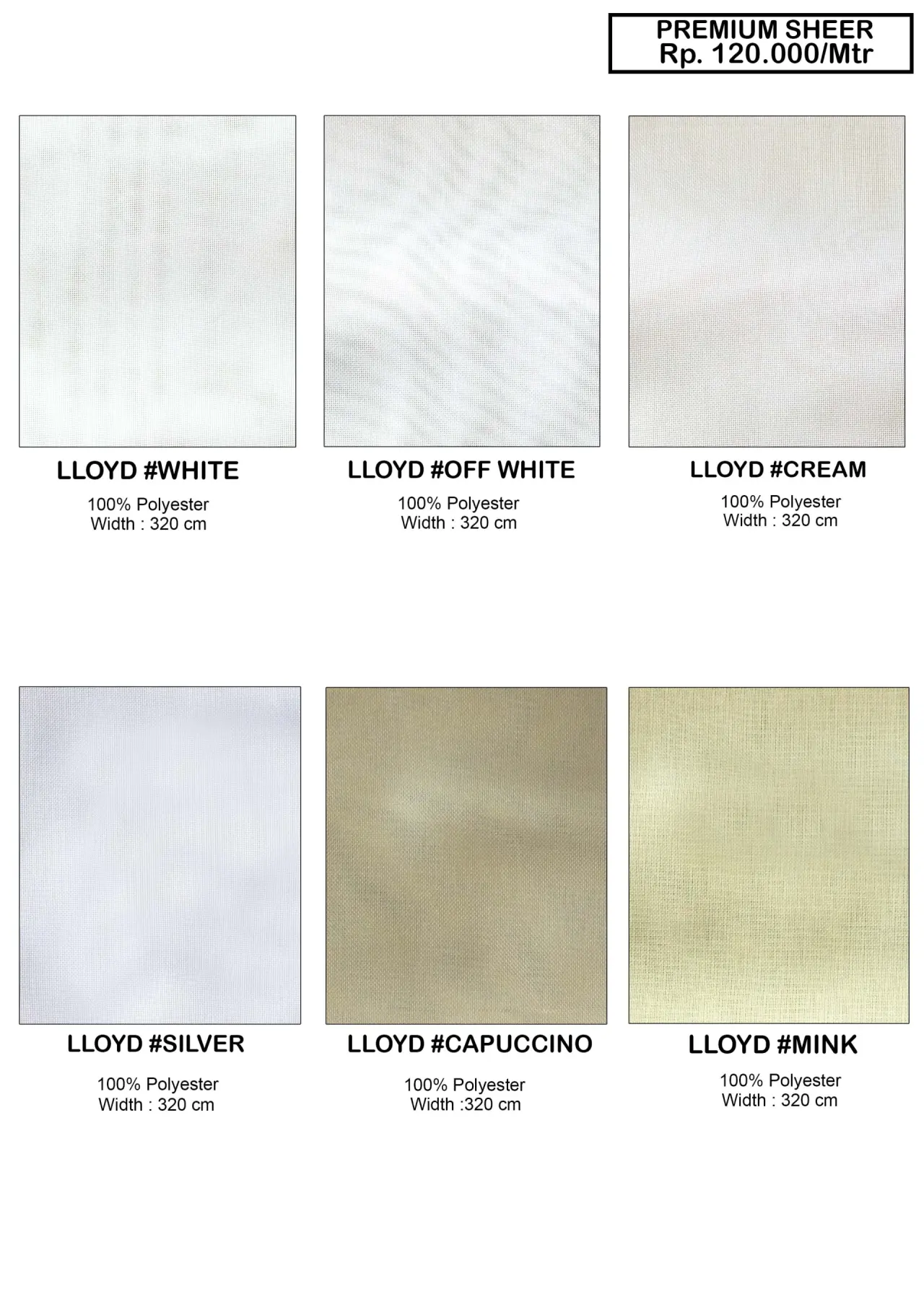 Premium Sheer Vitrase