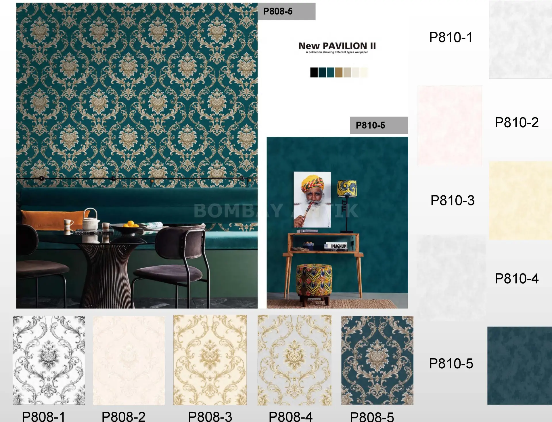 New Pavillion 2 Motif Wallpaper
