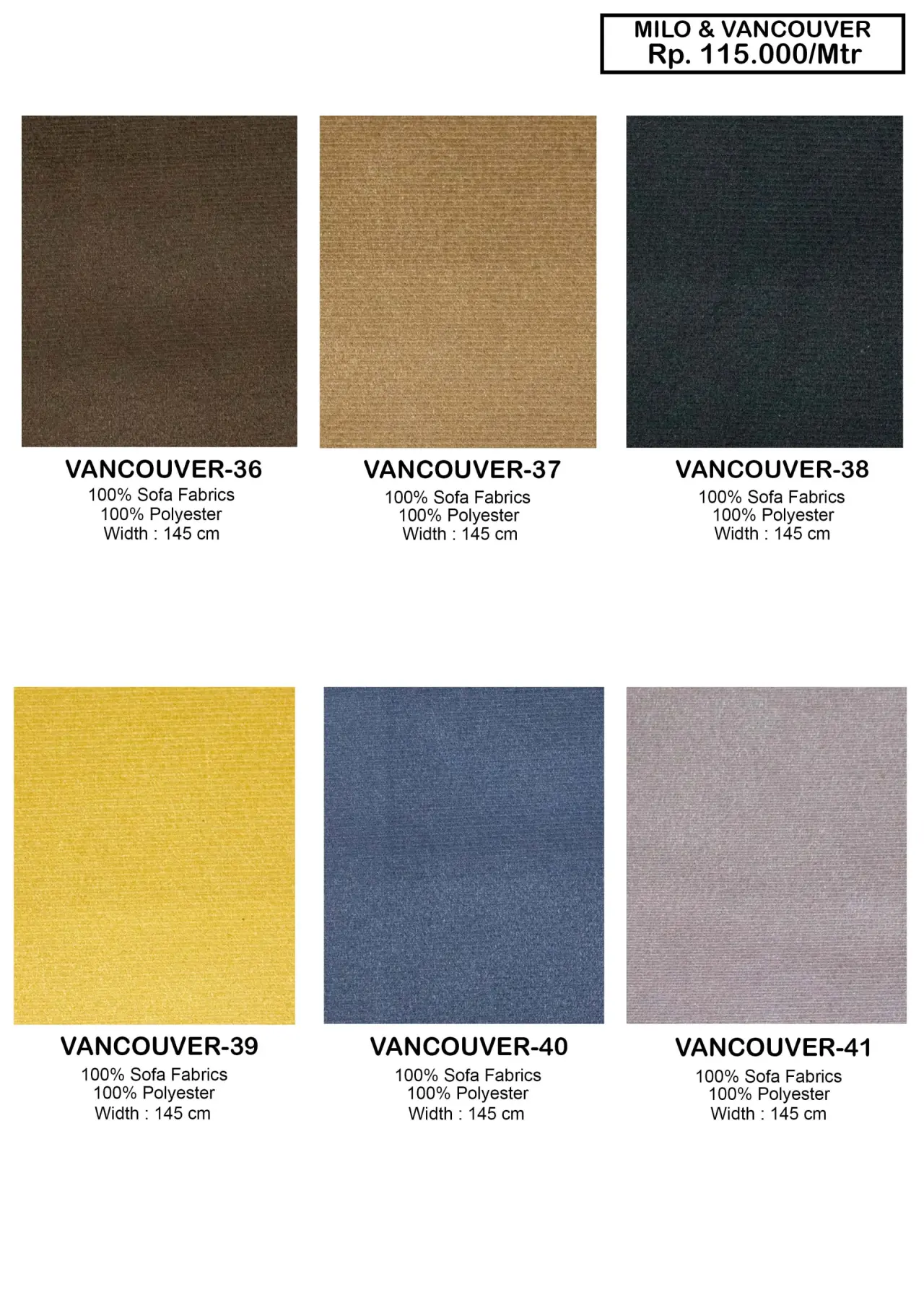 Dear Milo & Vancouver Sofa Fabric