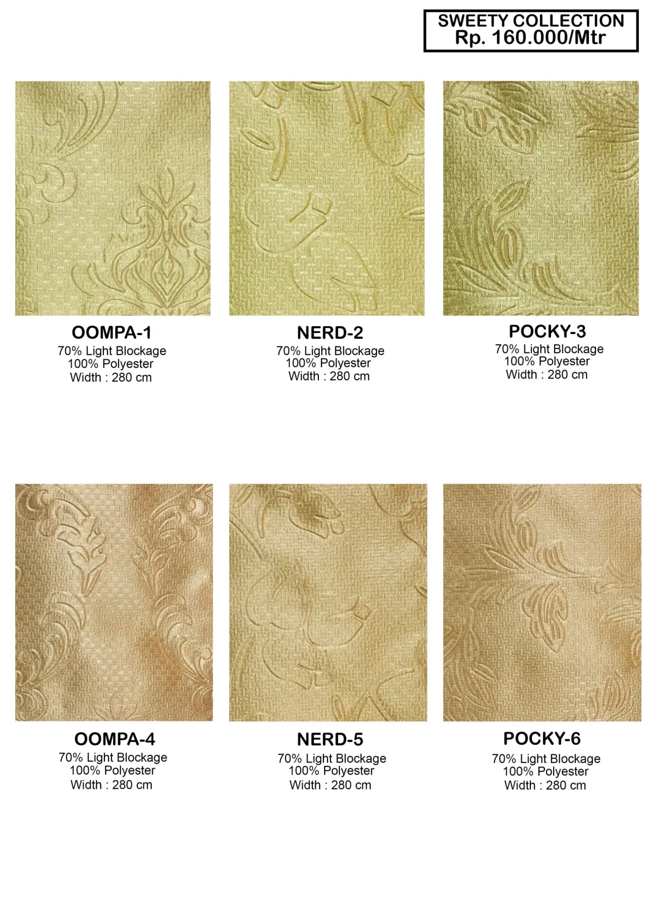 Sweety Collection Dimout Gorden