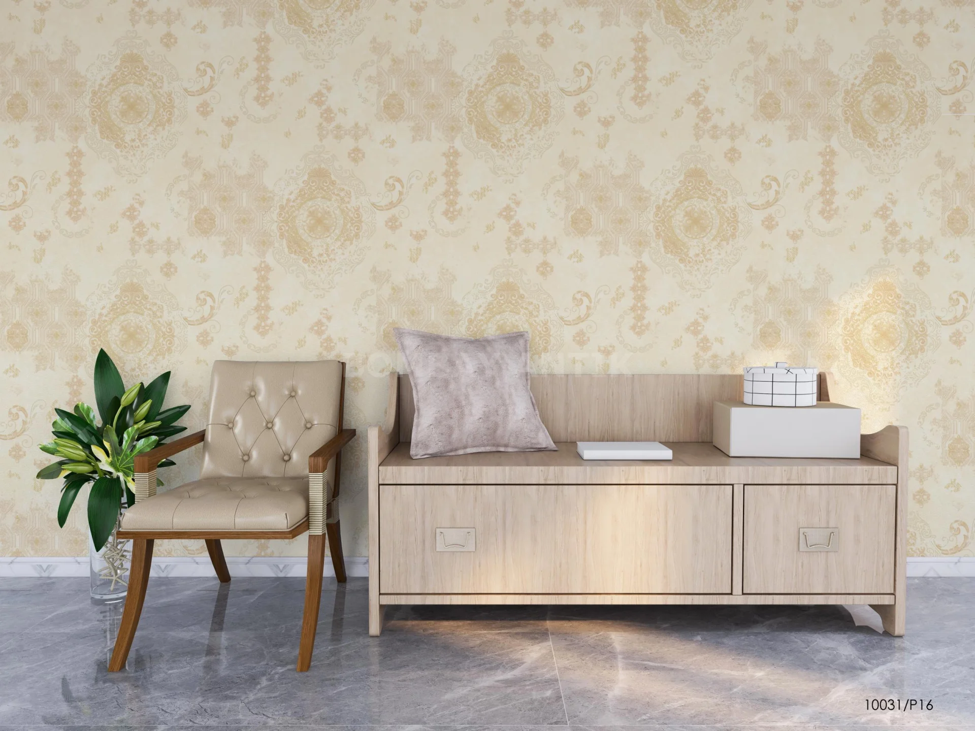 Alian Motif Wallpaper