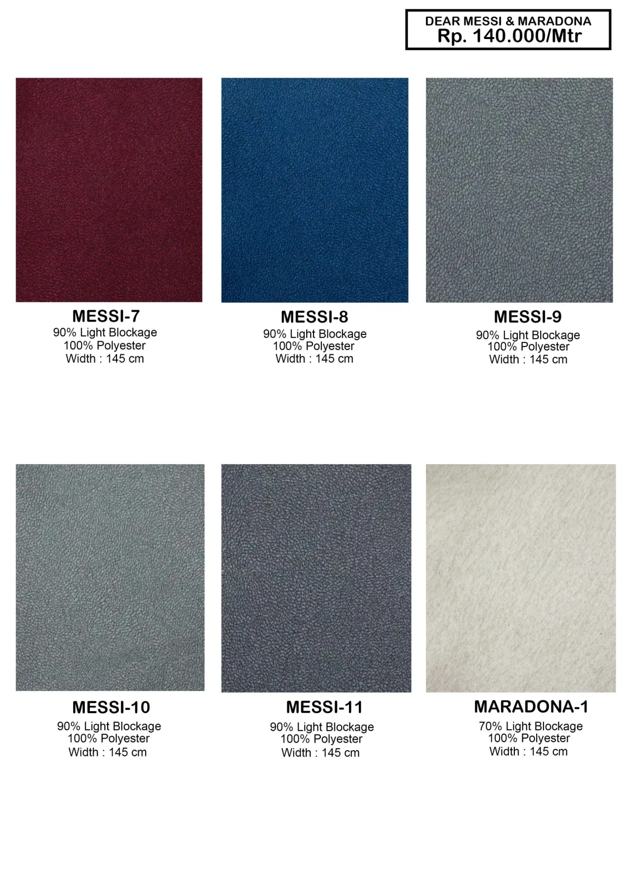 Dear Messi & Maradona Sofa Fabric