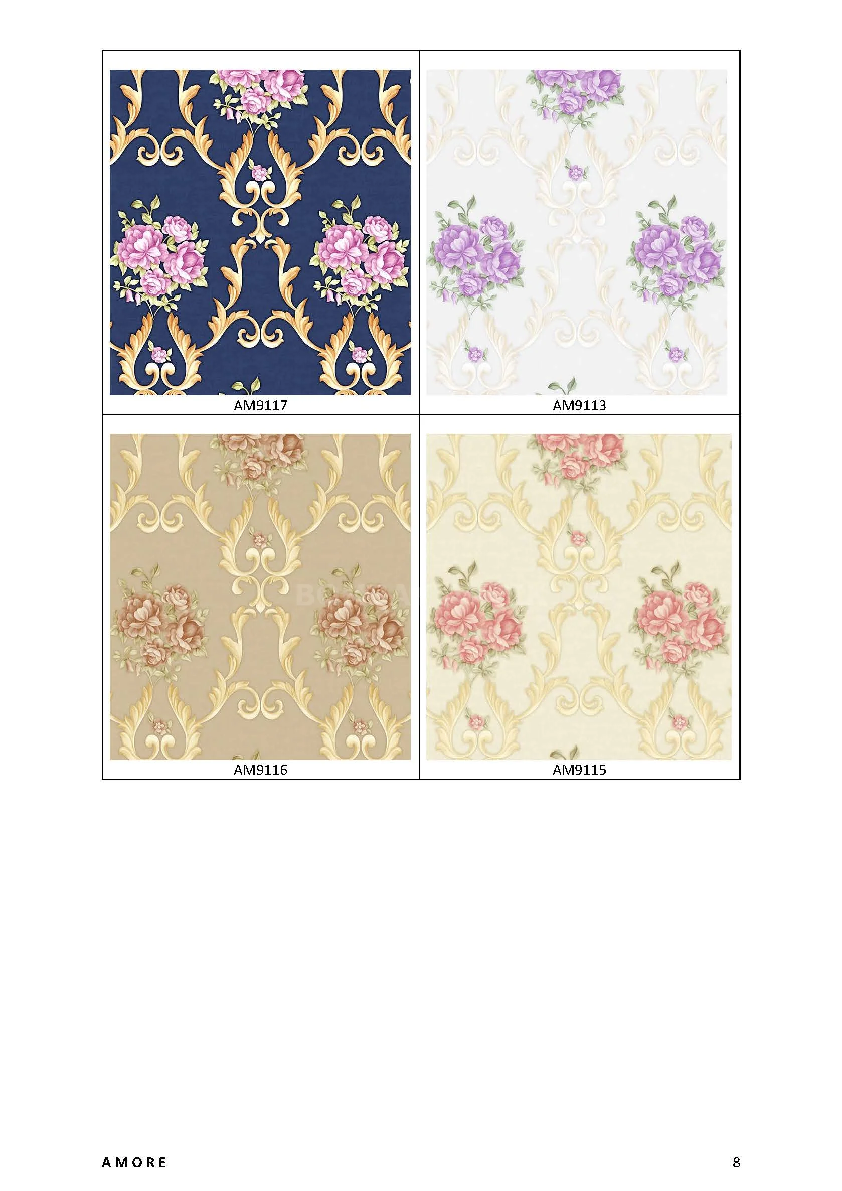 Amore Motif Wallpaper