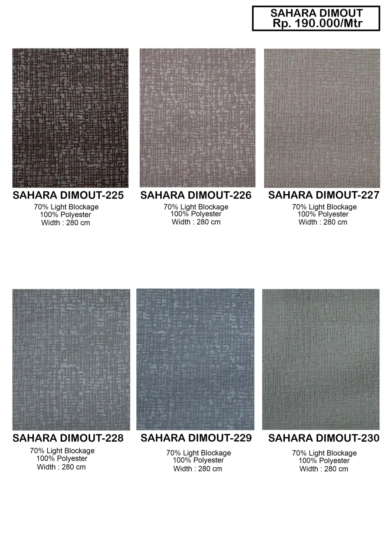 Sahara Dim Out Gorden