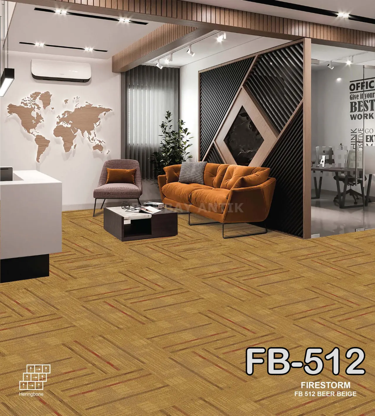 Firestorm Carpet Tile