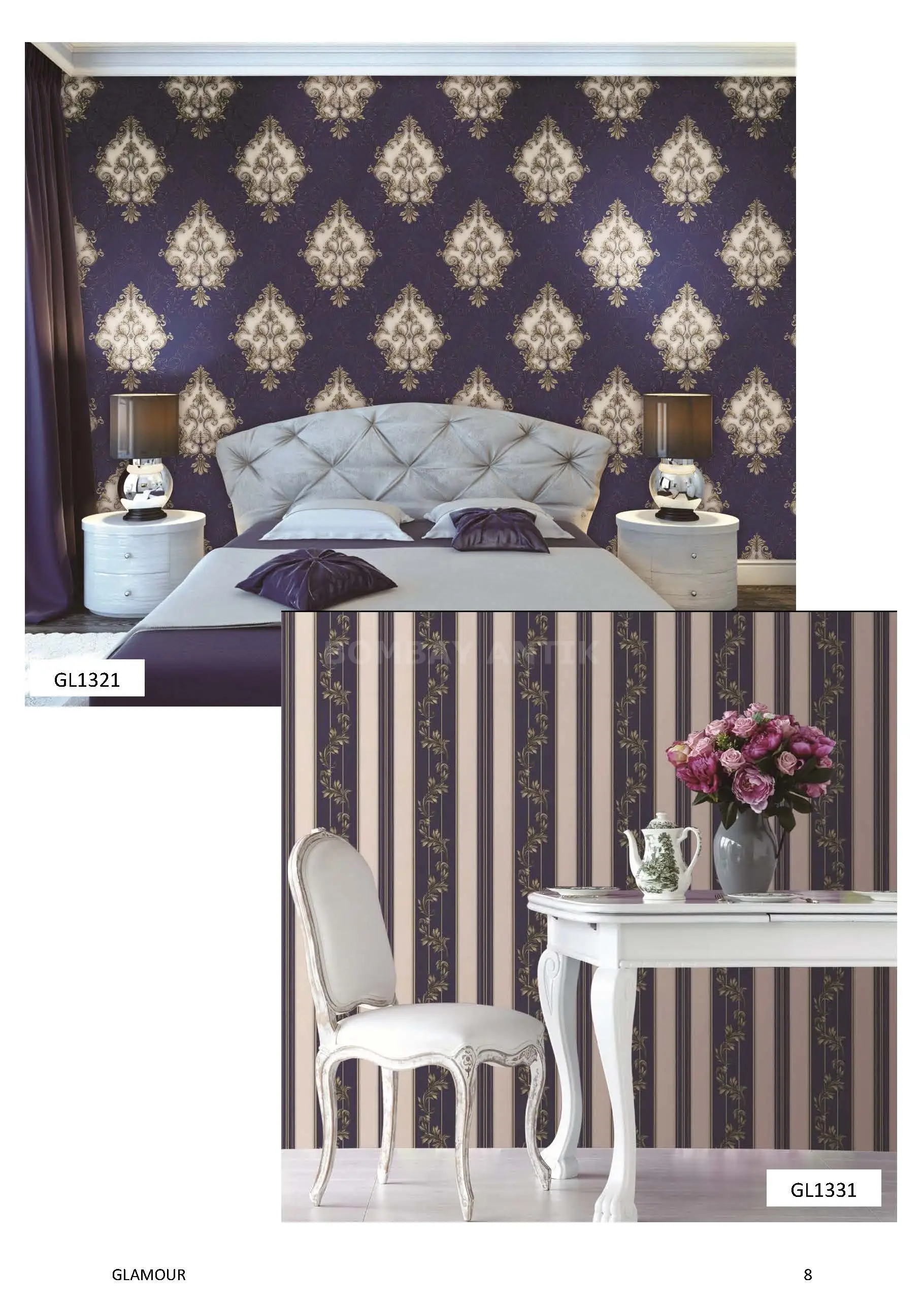Glamour Motif Wallpaper