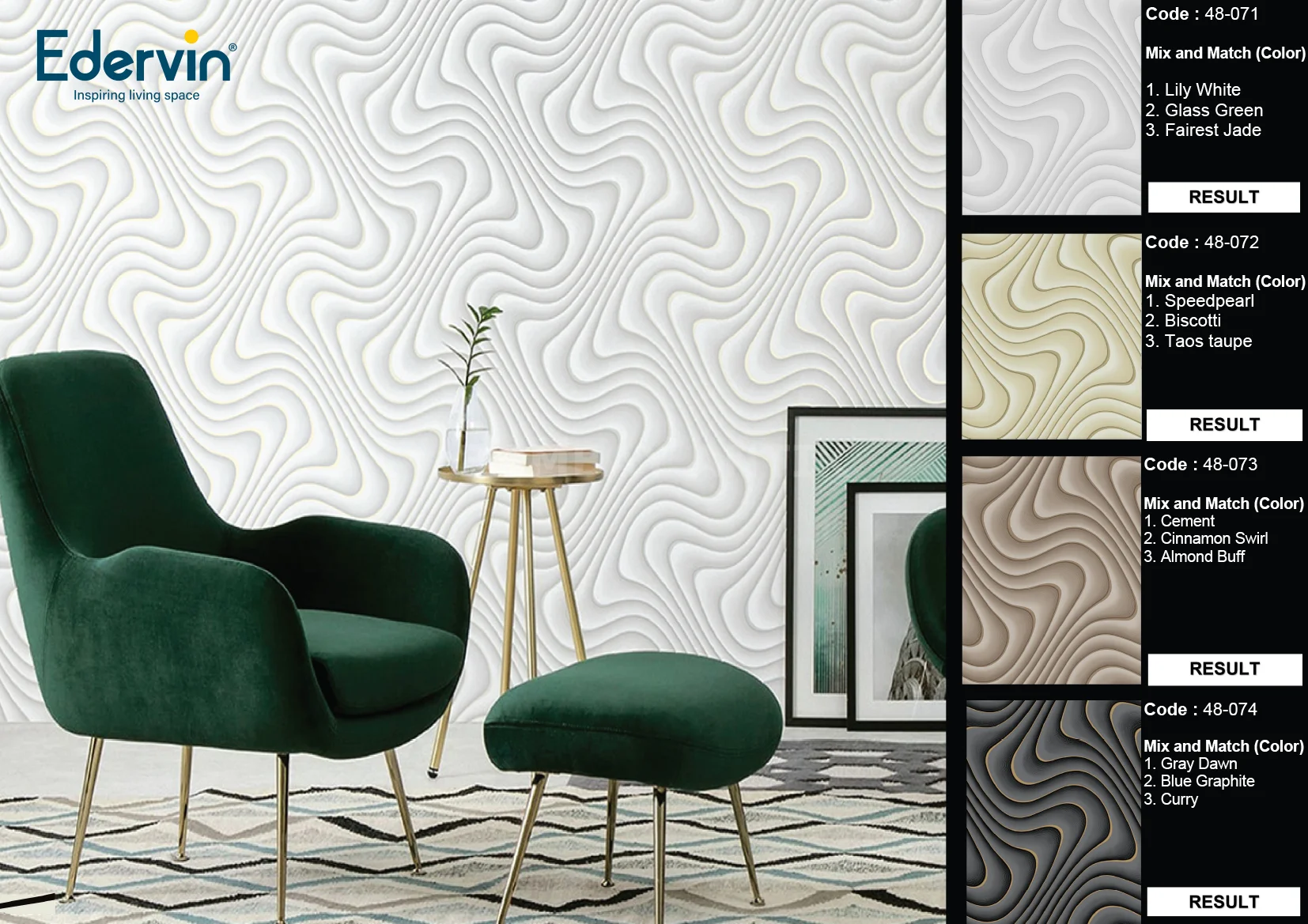 Edervin Plain Wallpaper