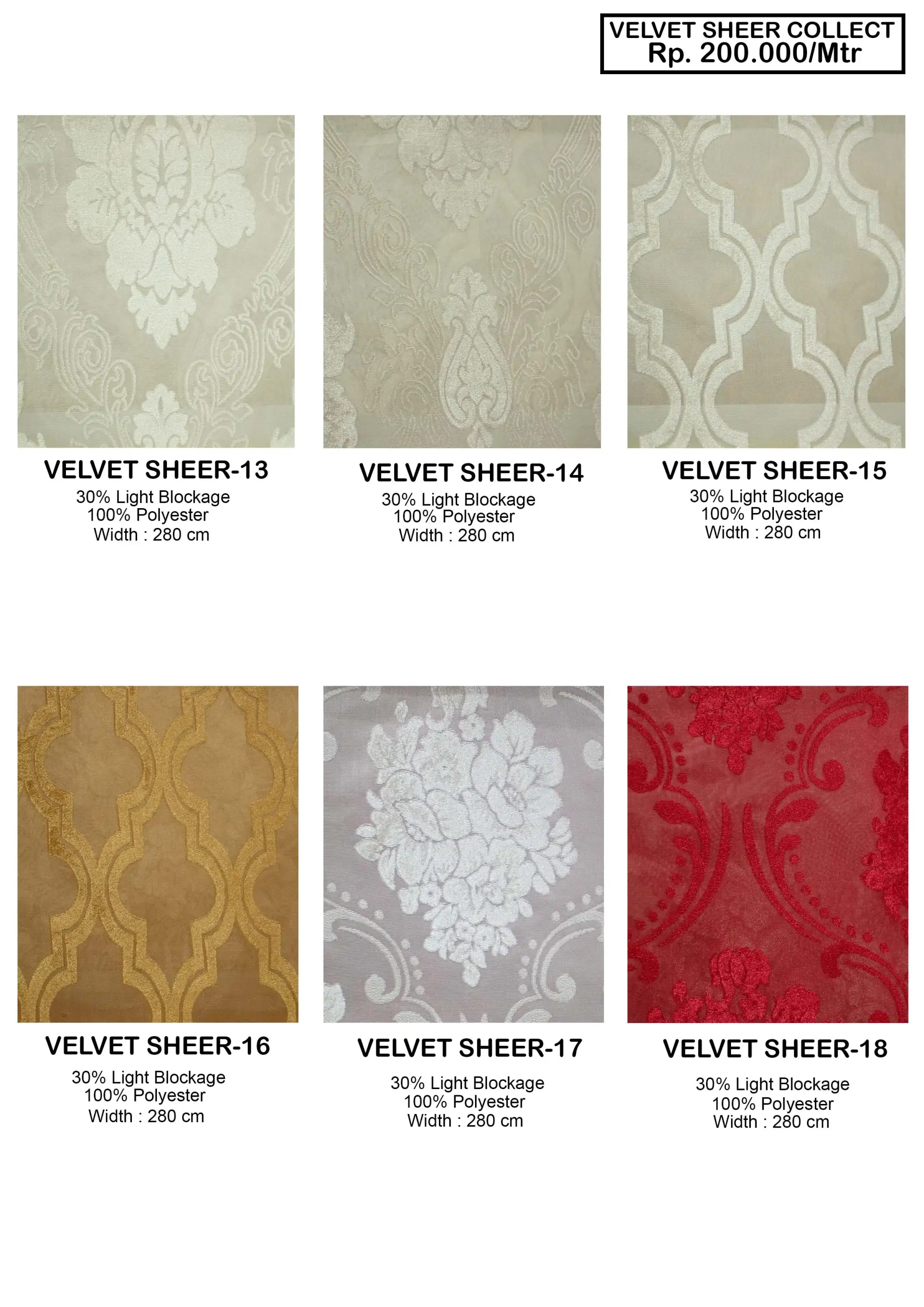 Velvet Sheer Velvet Gorden