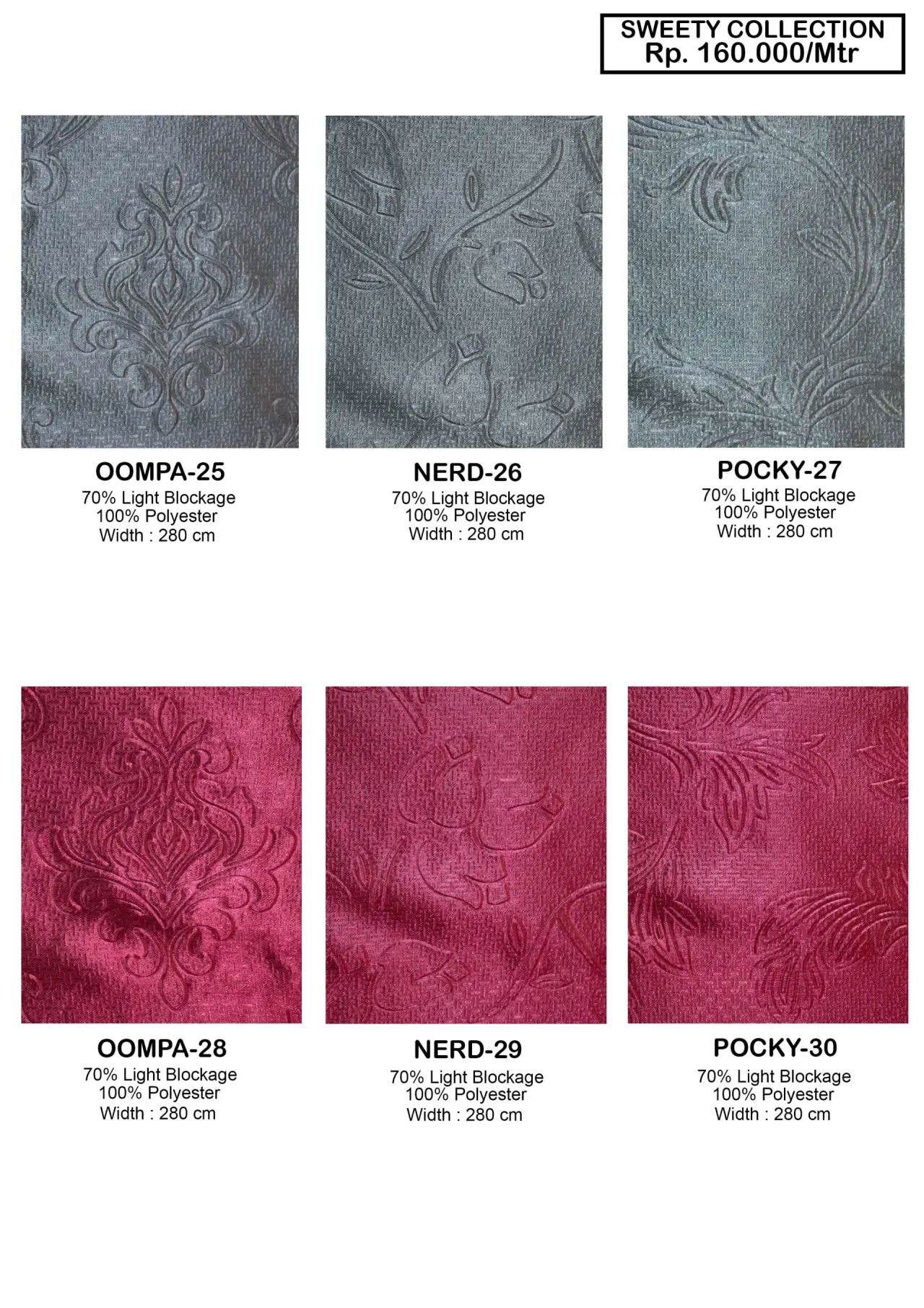 Sweety Collection Dimout Gorden