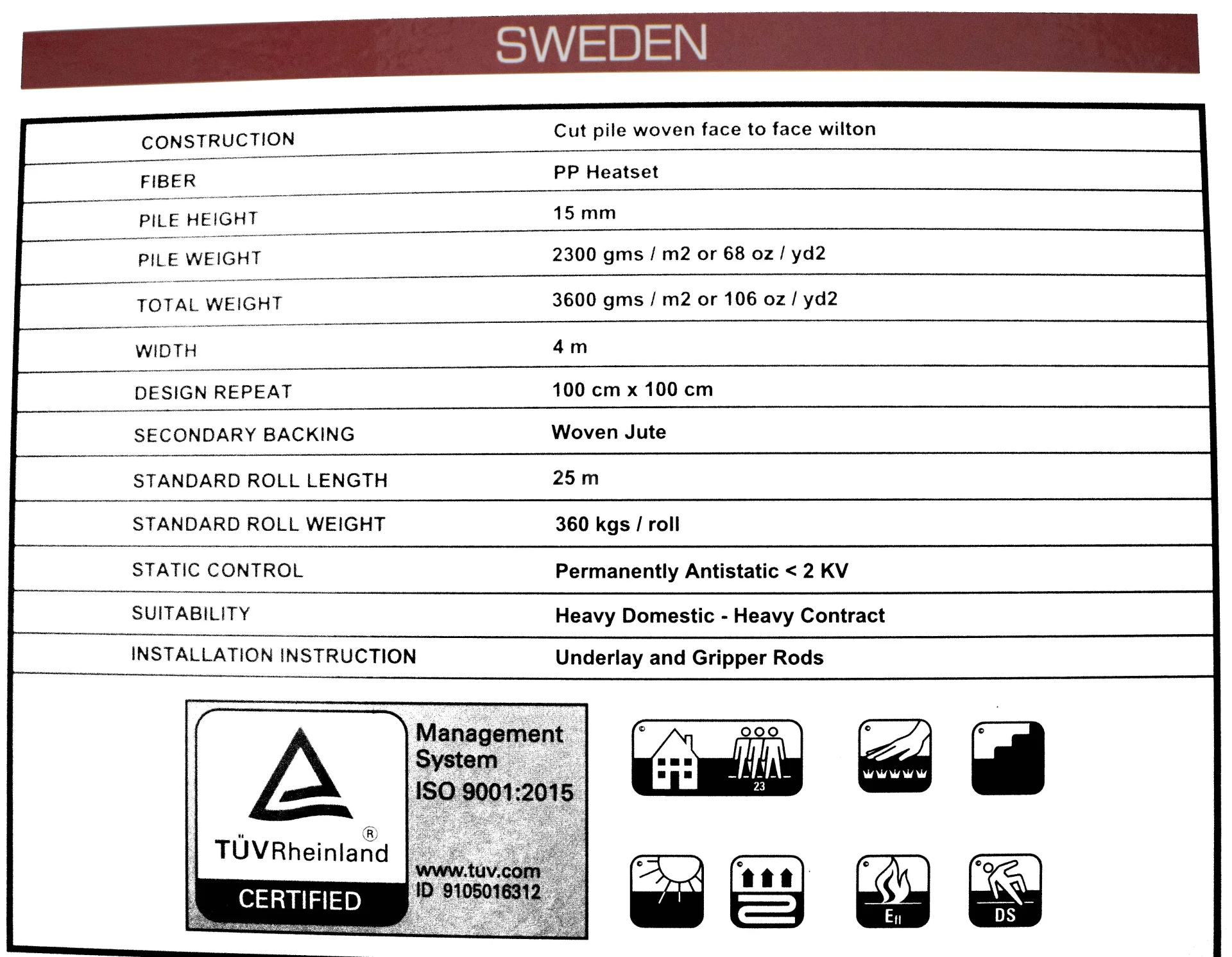 Sweden Carpet Wall To Wall