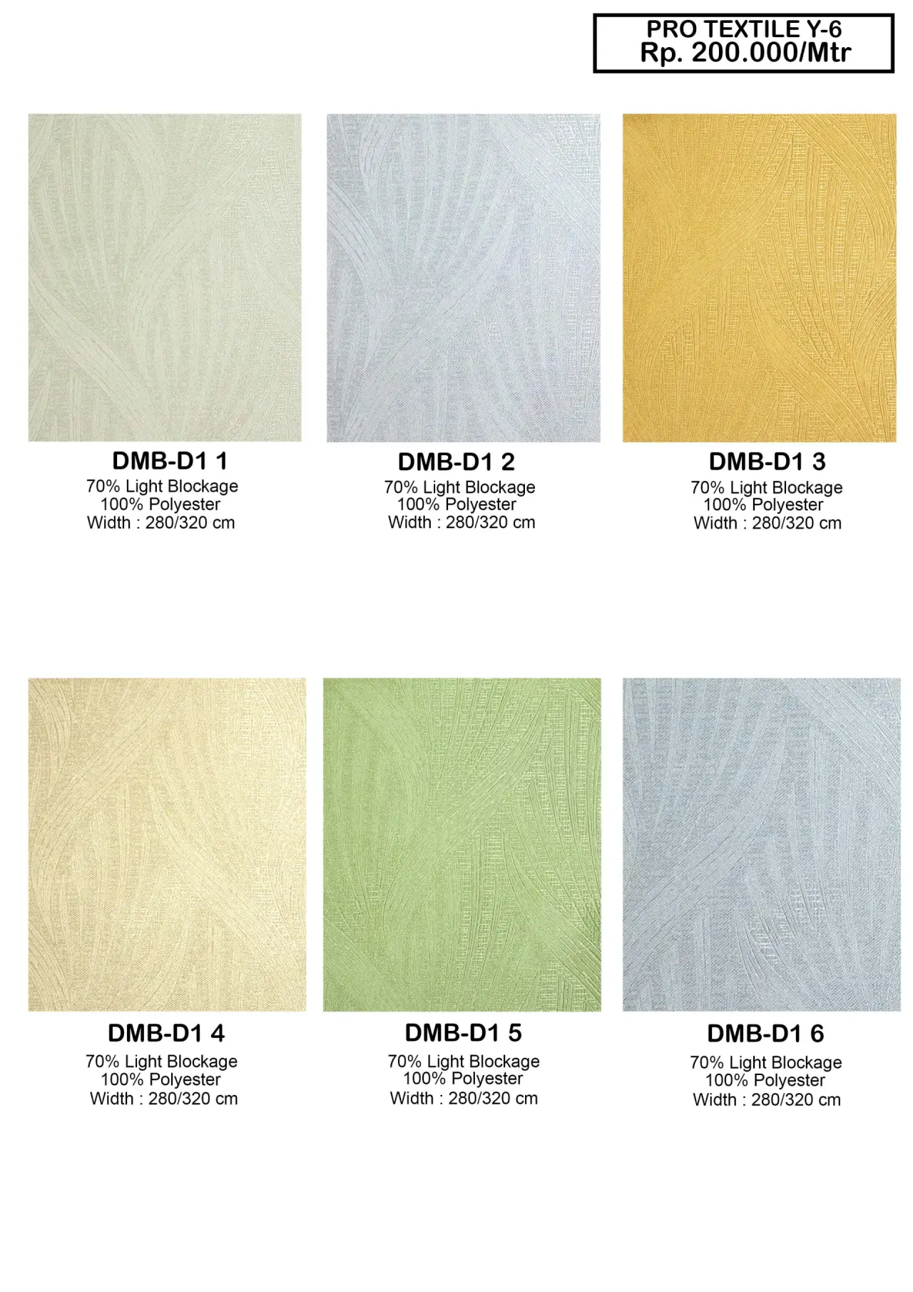 Pro Textile Y-6 Dim Out Gorden