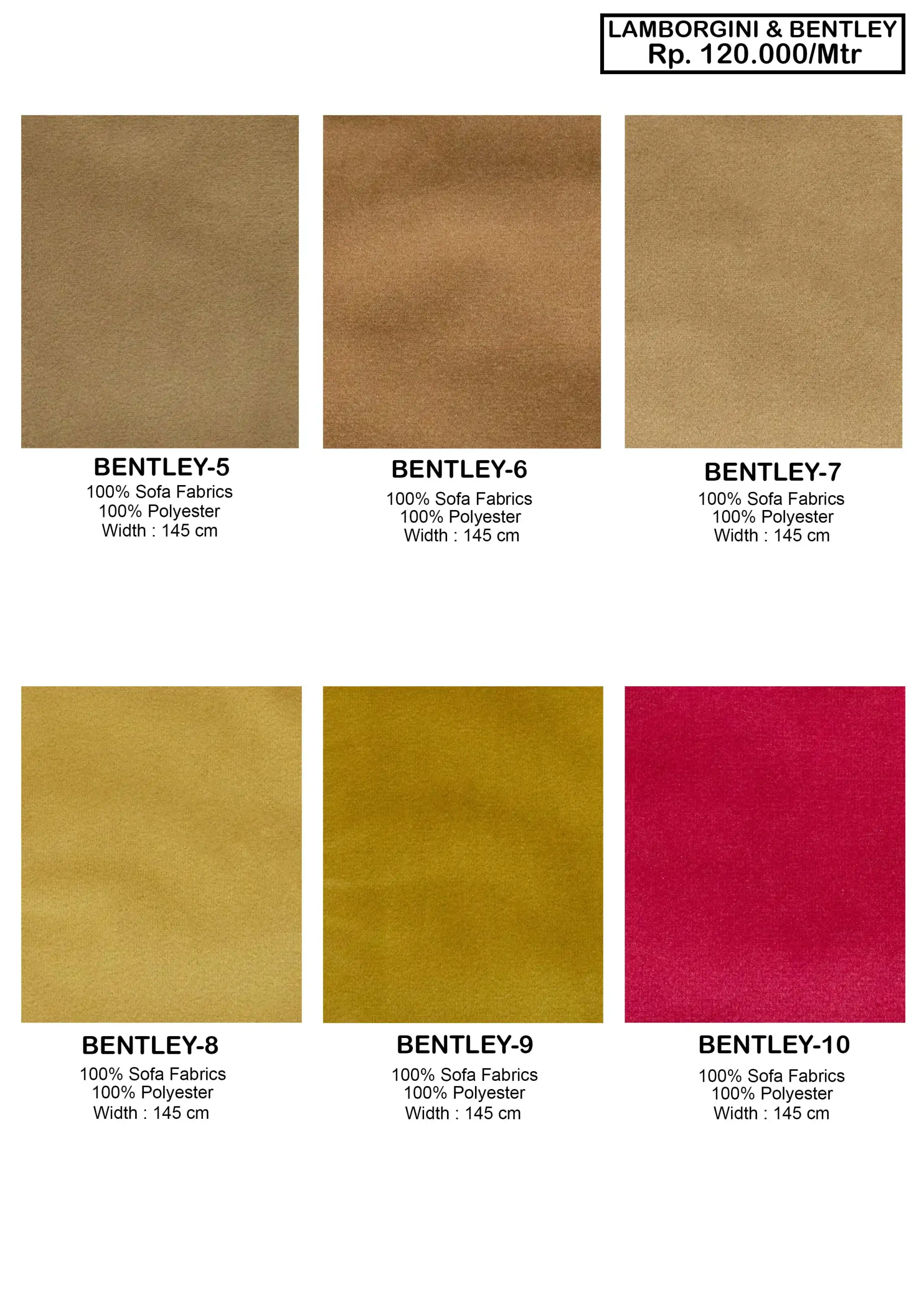 Lamborgini & Bentley Sofa Fabric