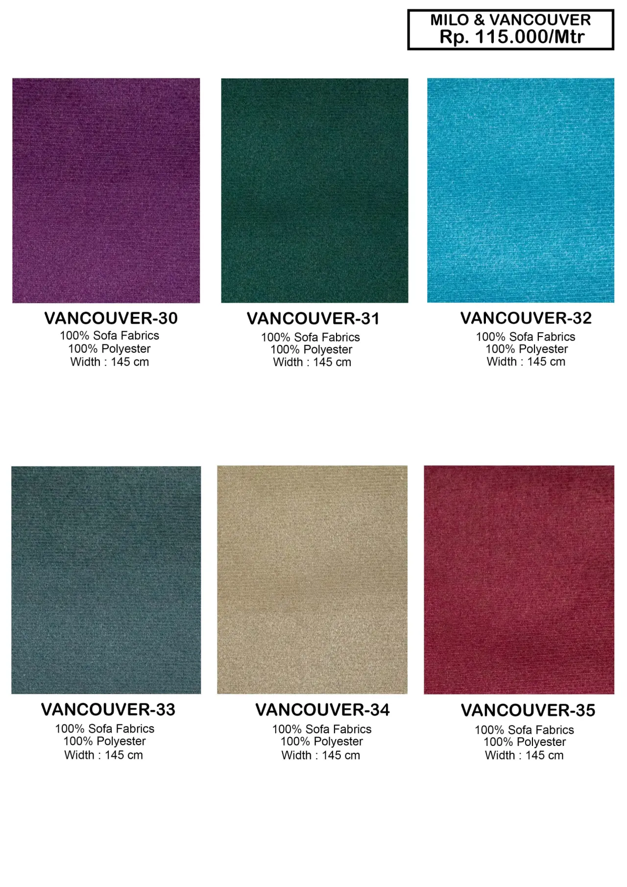 Dear Milo & Vancouver Sofa Fabric