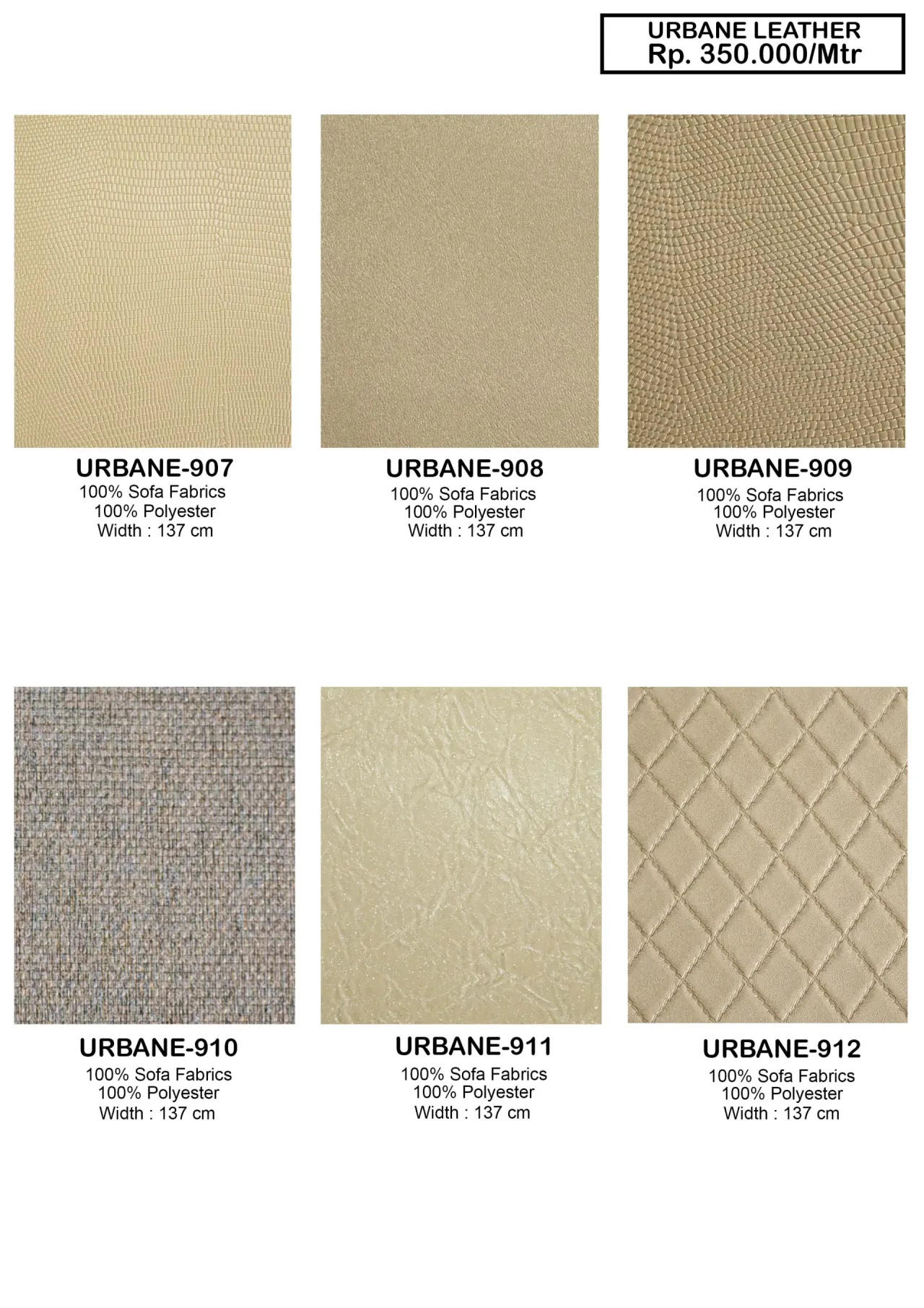 Urbane Leather Sofa Fabric