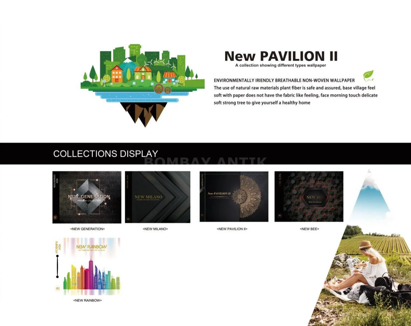 New Pavillion 2 Motif Wallpaper