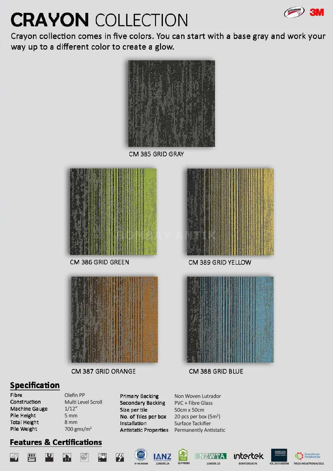 Crayon Carpet Tile