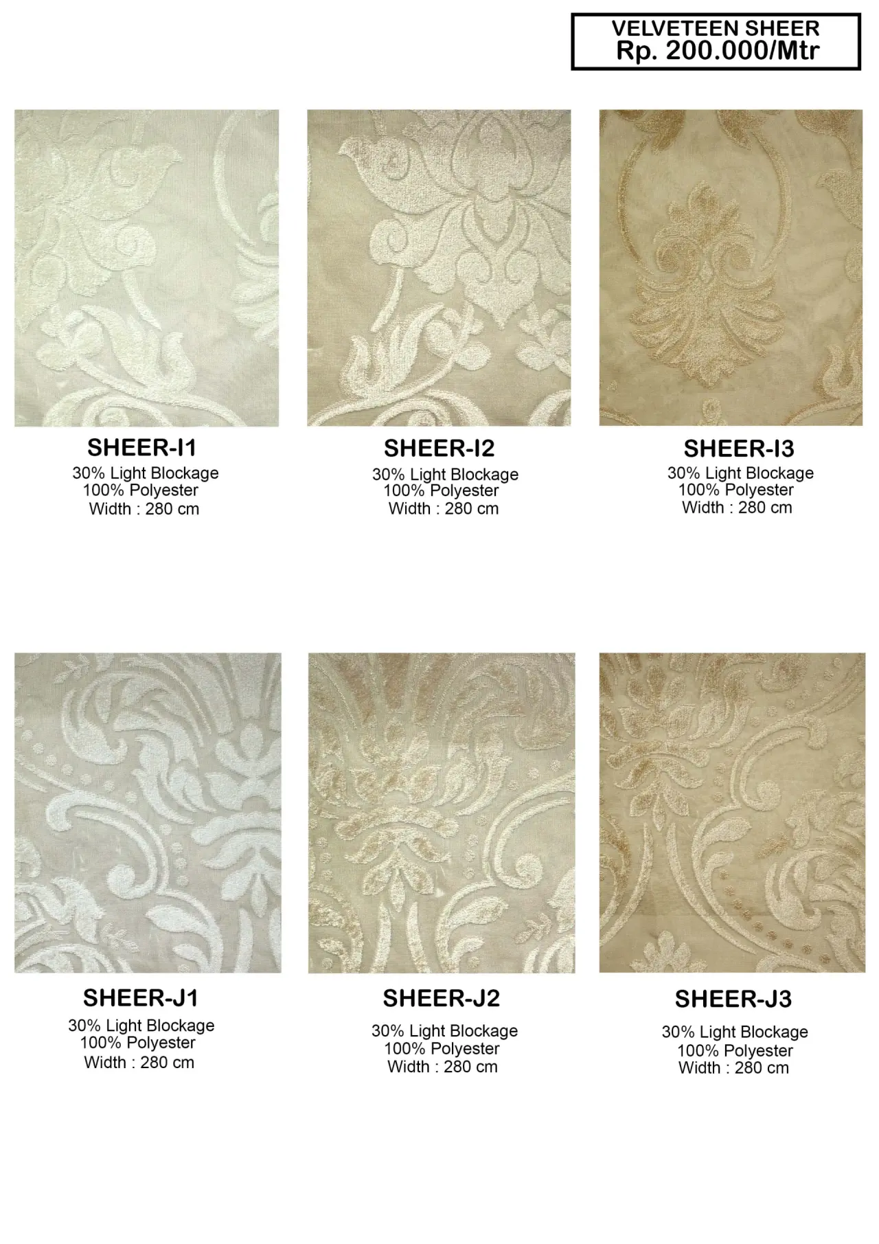 Velveteen Sheer Velvet Gorden