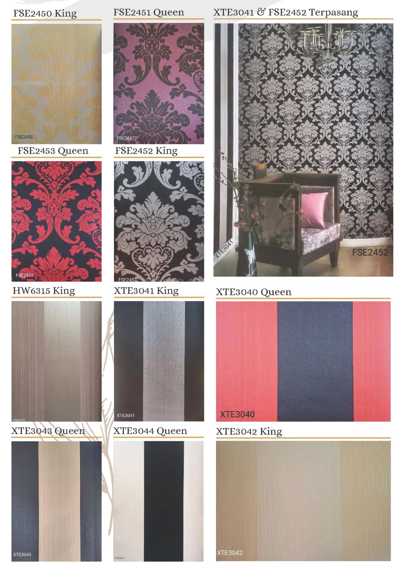 King & Queen Motif Wallpaper