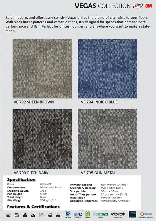 Vegas Collection Carpet Tile