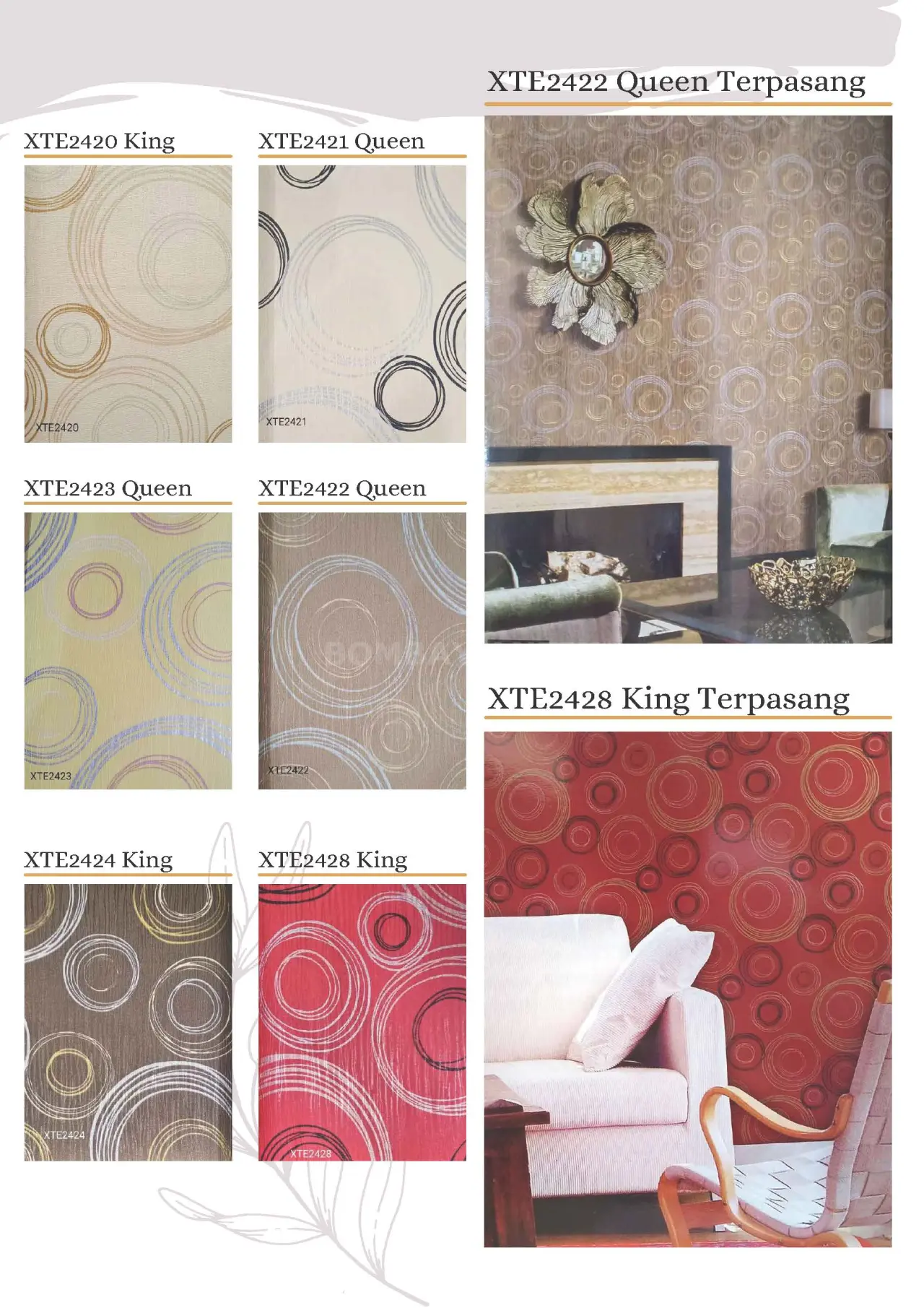 King & Queen Motif Wallpaper