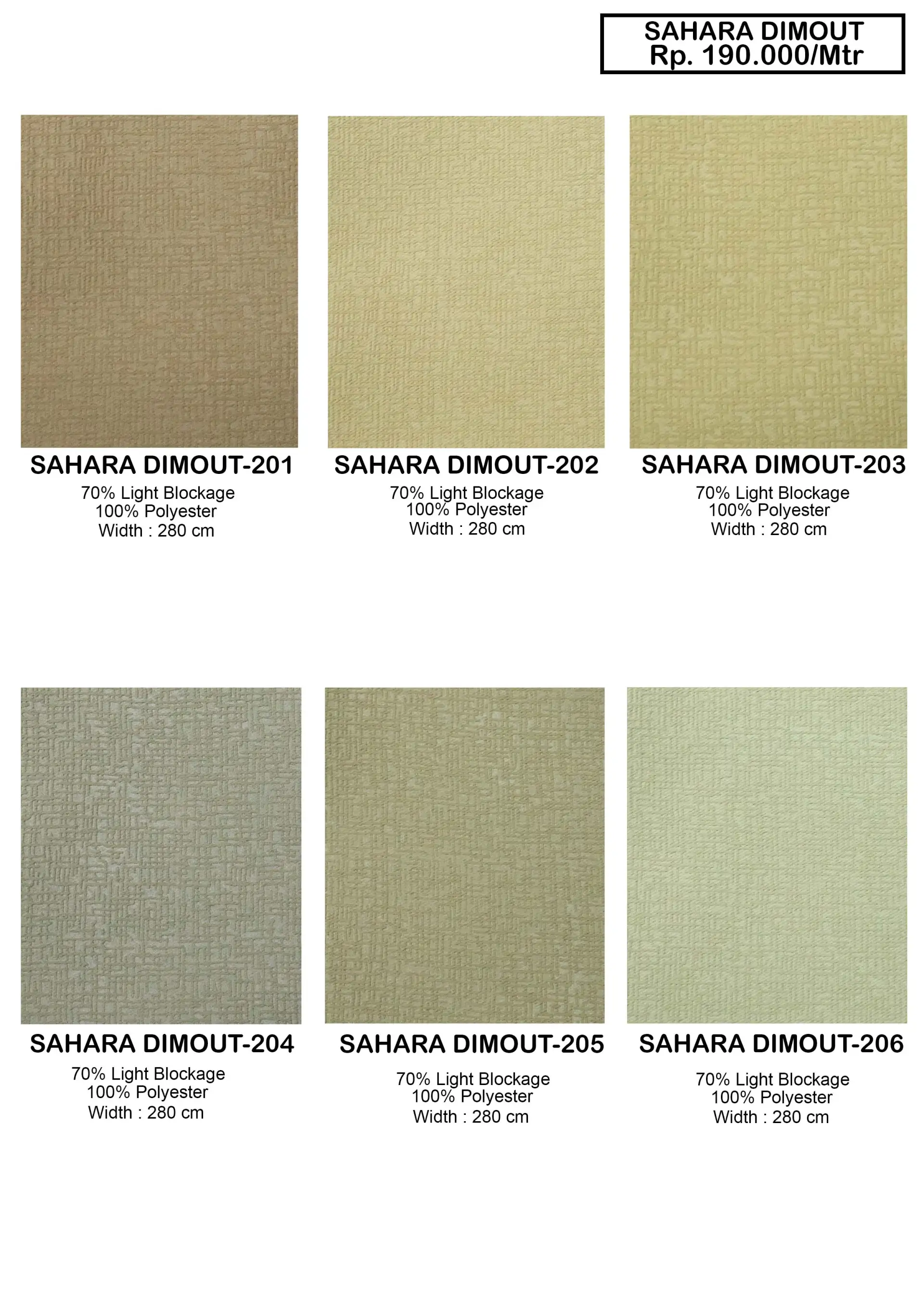 Sahara Dim Out Gorden
