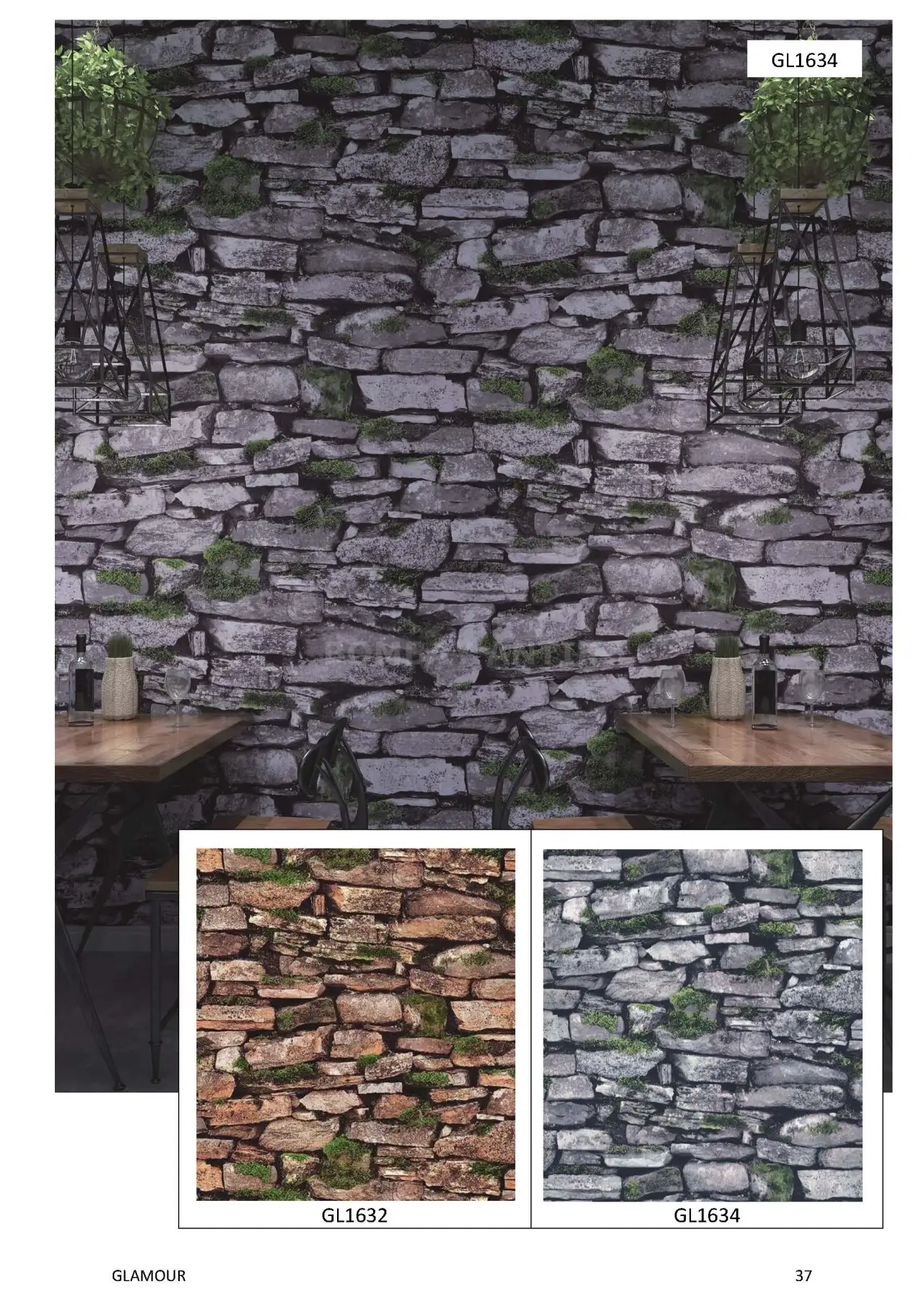 Glamour Motif Wallpaper