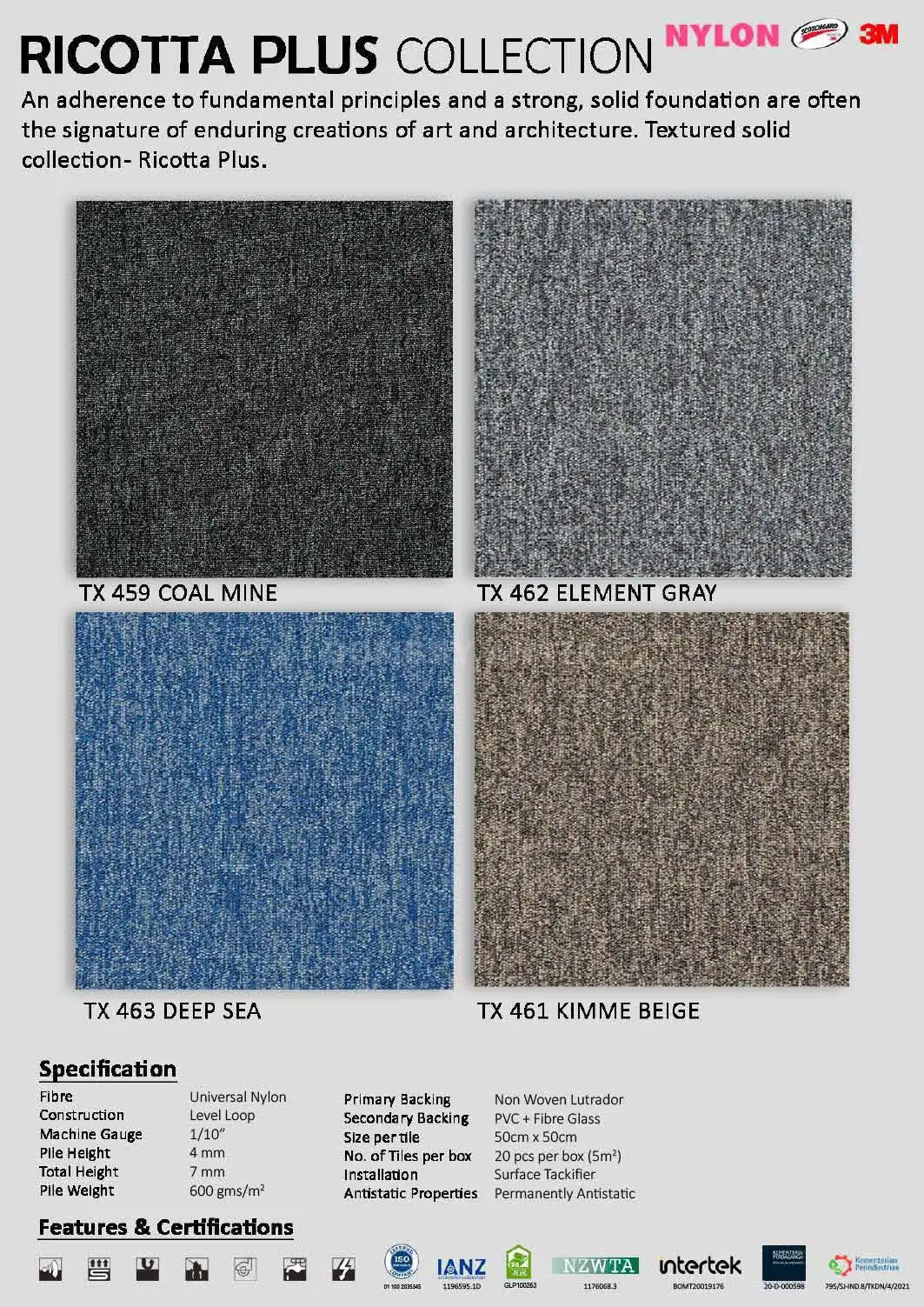Ricotta Carpet Tile