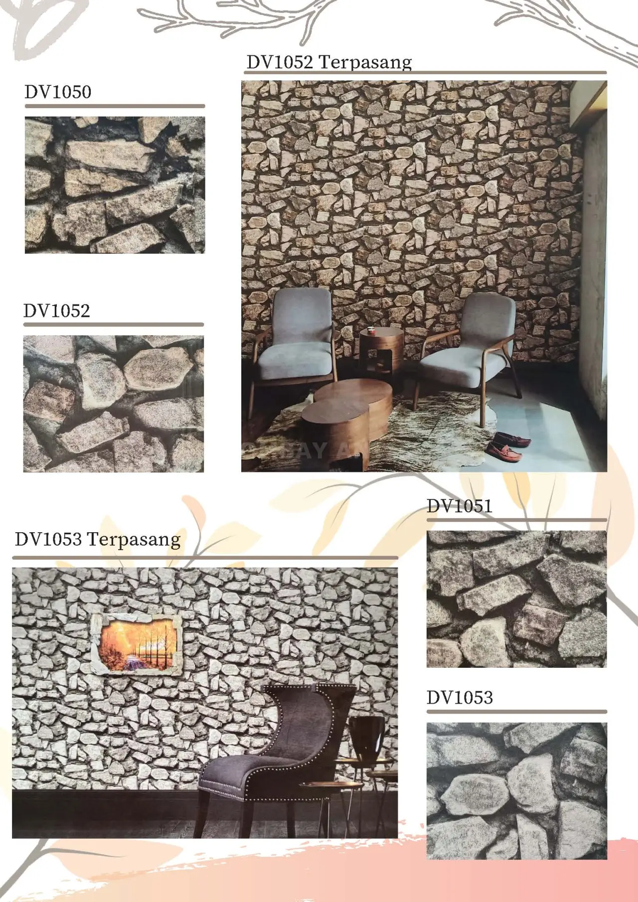 Rock Motif Wallpaper