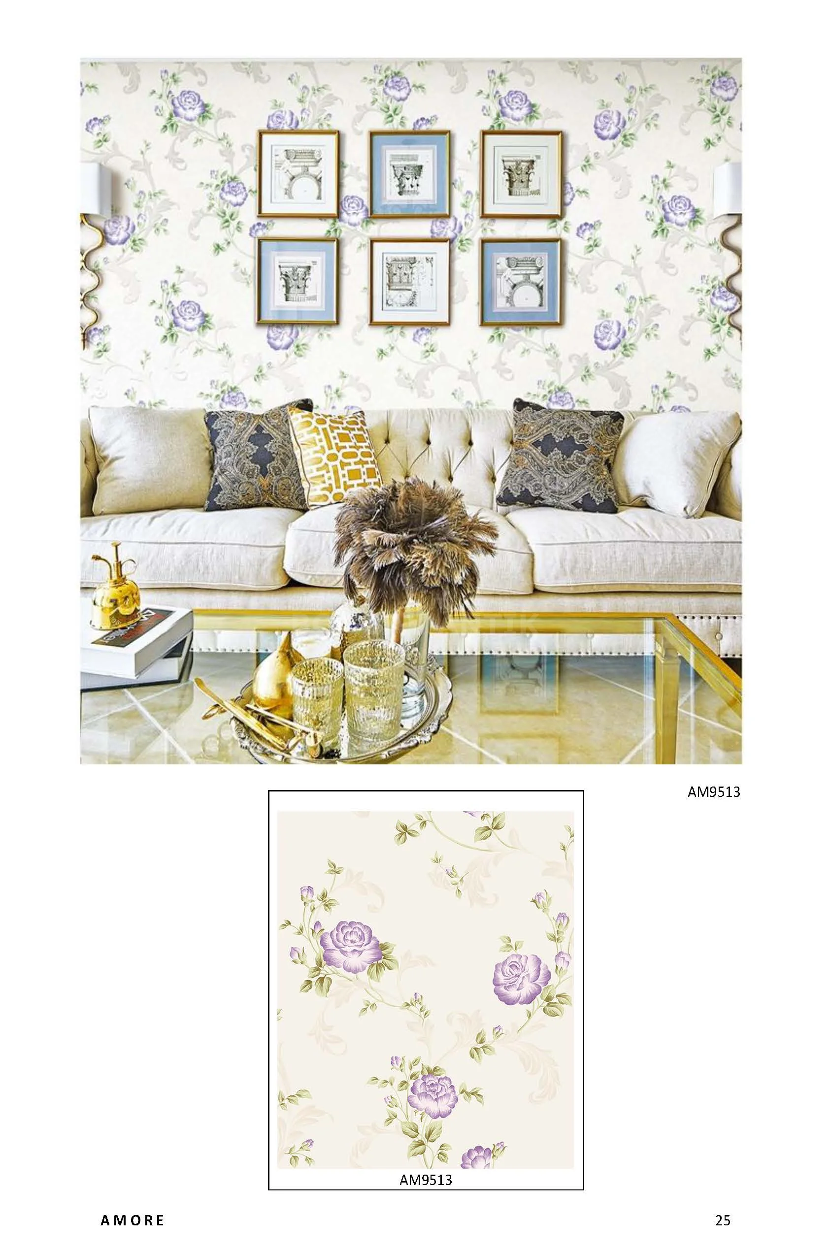 Amore Motif Wallpaper