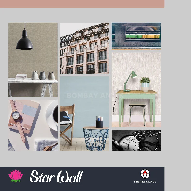 Star Wall Plain Wallpaper