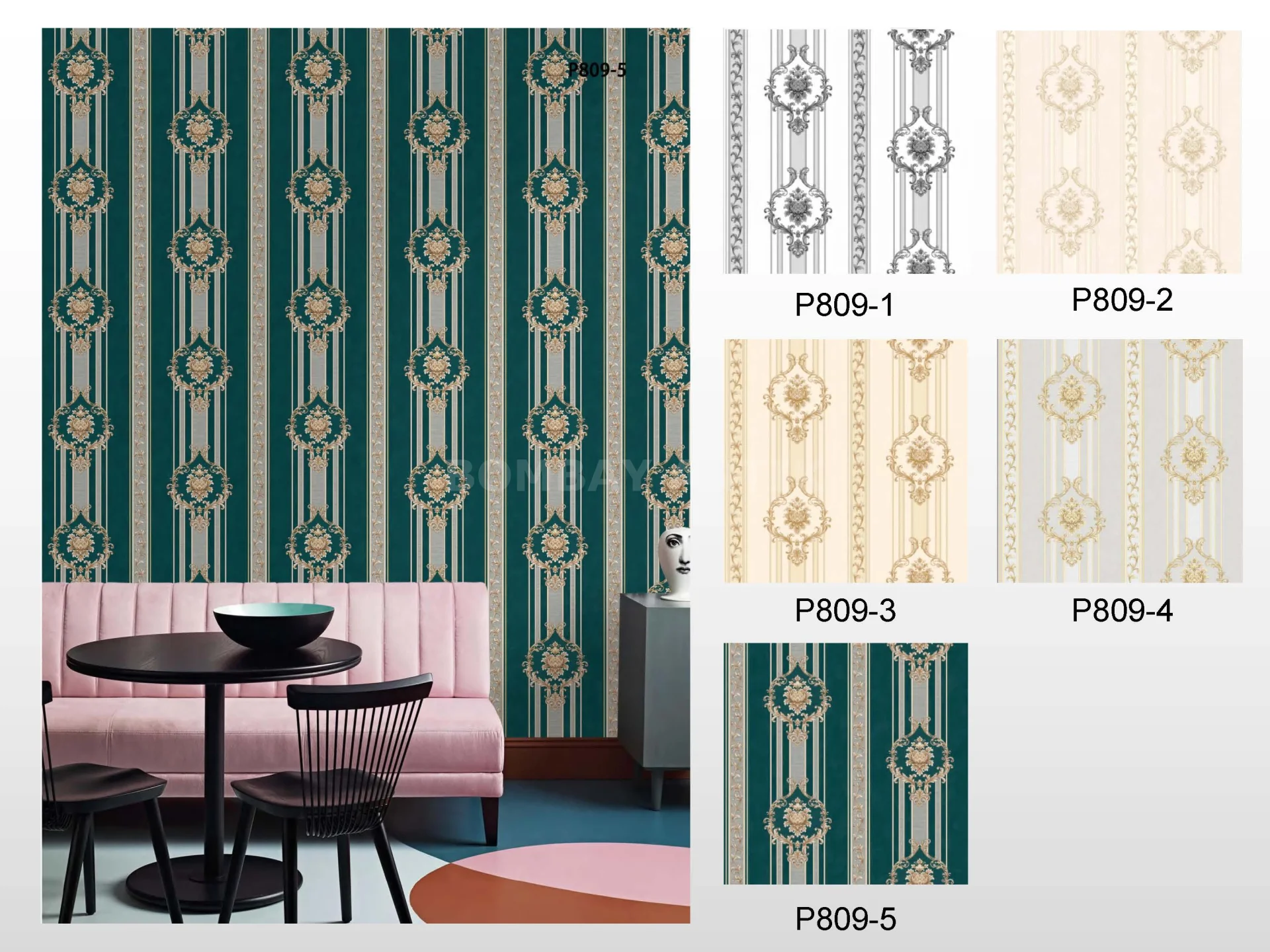 New Pavillion 2 Motif Wallpaper