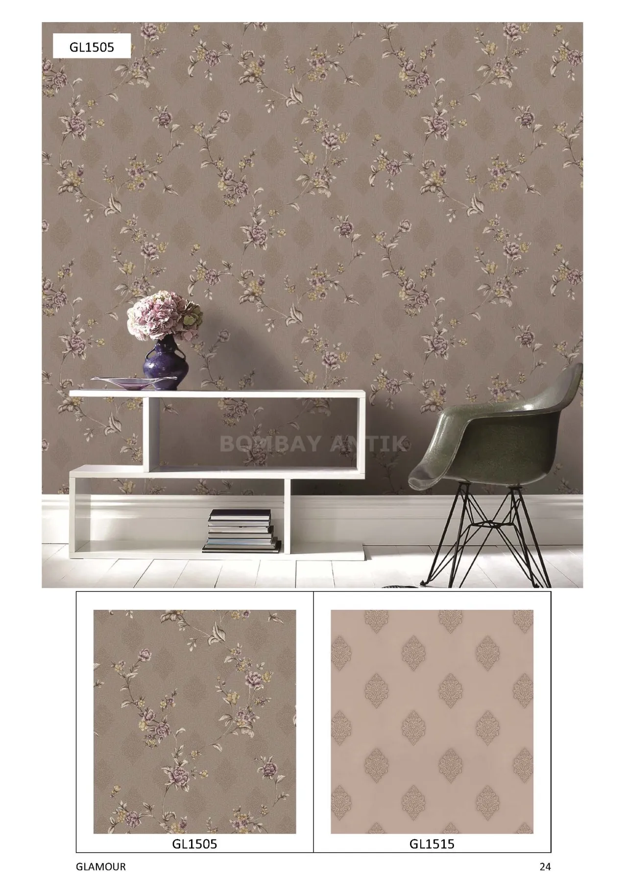 Glamour Motif Wallpaper