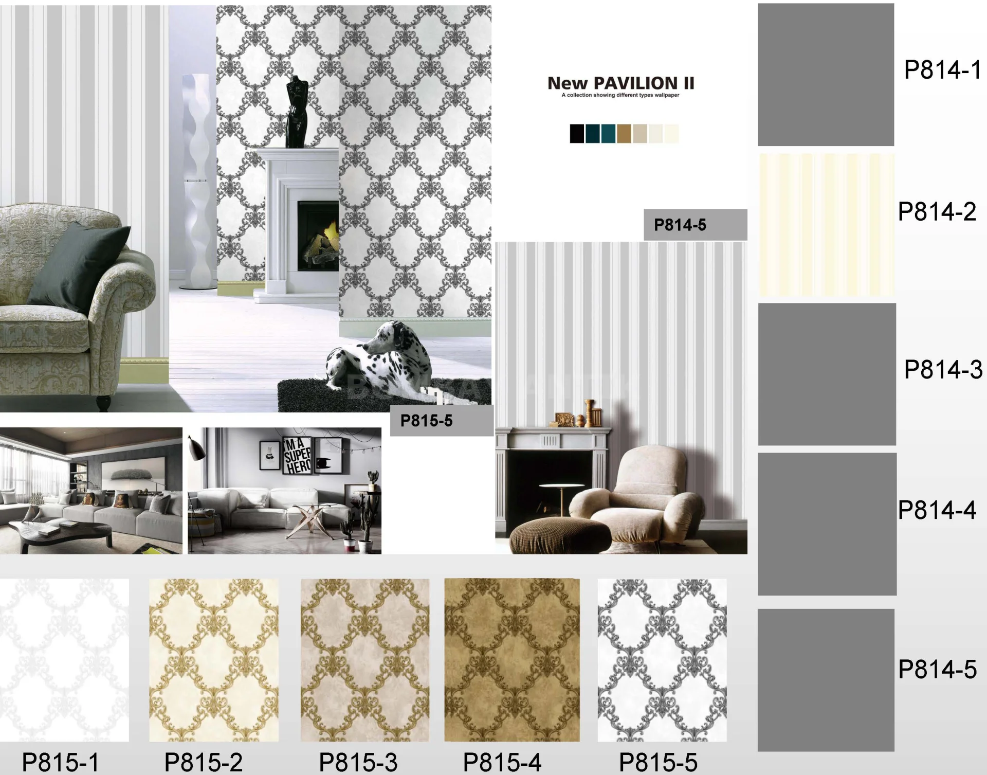 New Pavillion 2 Motif Wallpaper