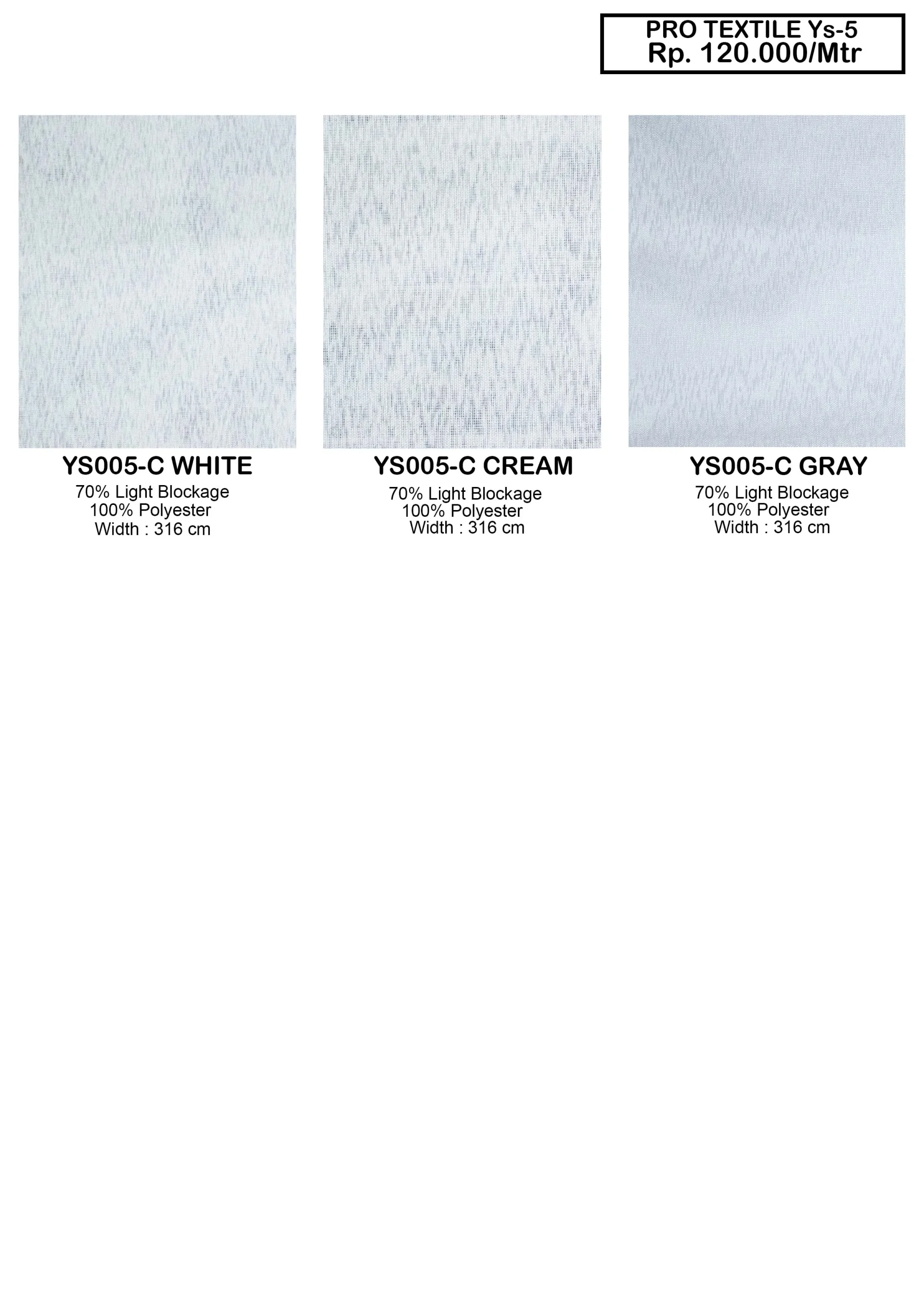 Pro Textile Y-5 Dim Out Gorden