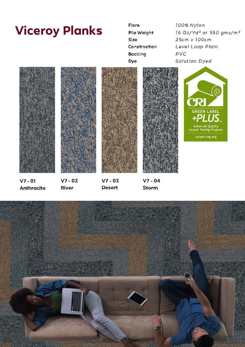Viceroy Planks Carpet Tile