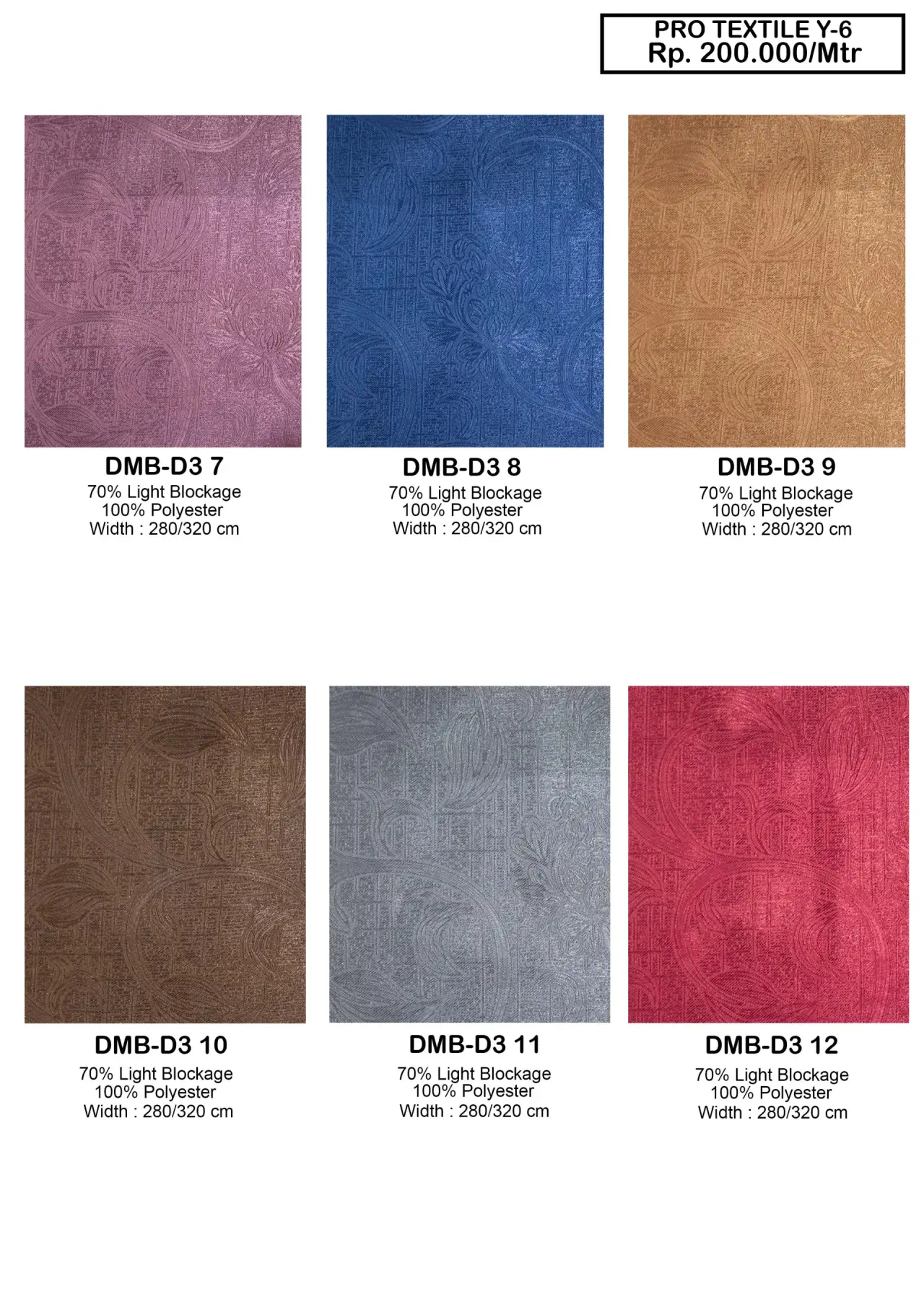 Pro Textile Y-6 Dim Out Gorden