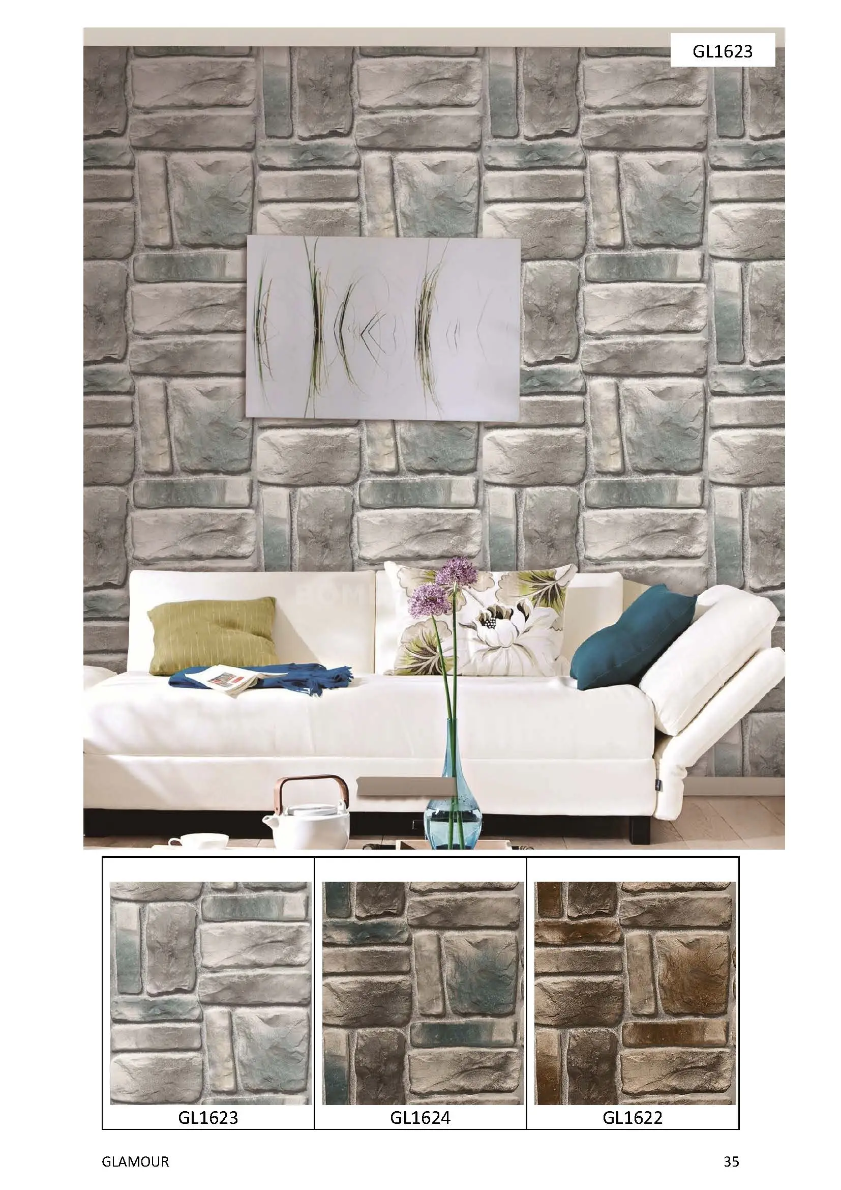 Glamour Motif Wallpaper