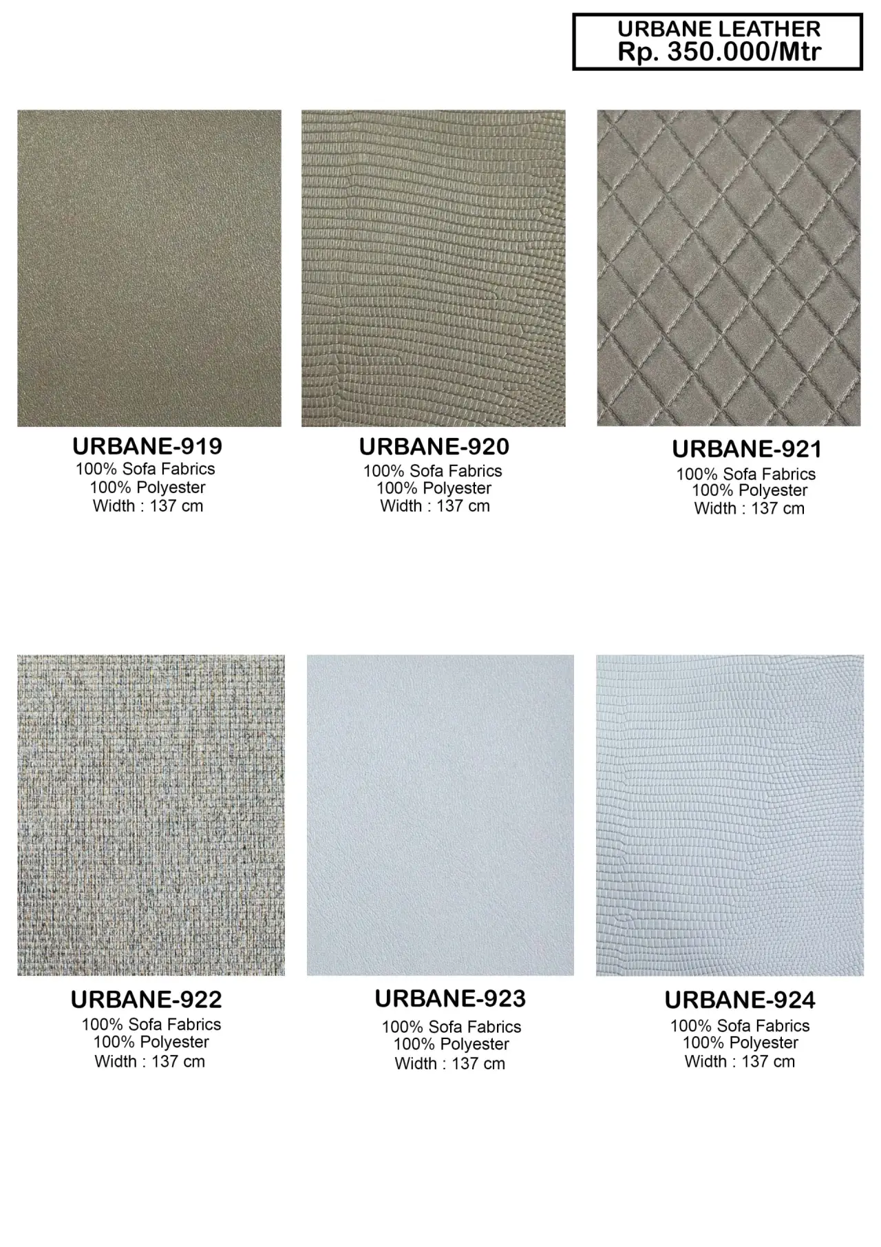 Urbane Leather Sofa Fabric