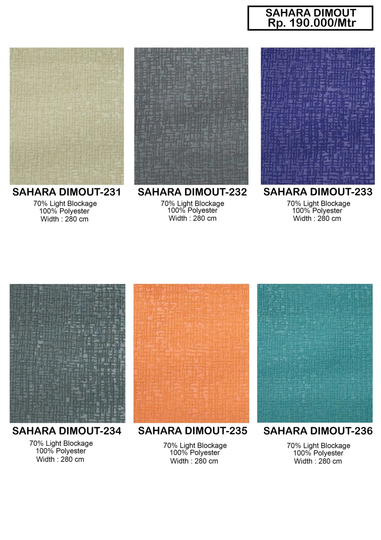 Sahara Dim Out Gorden