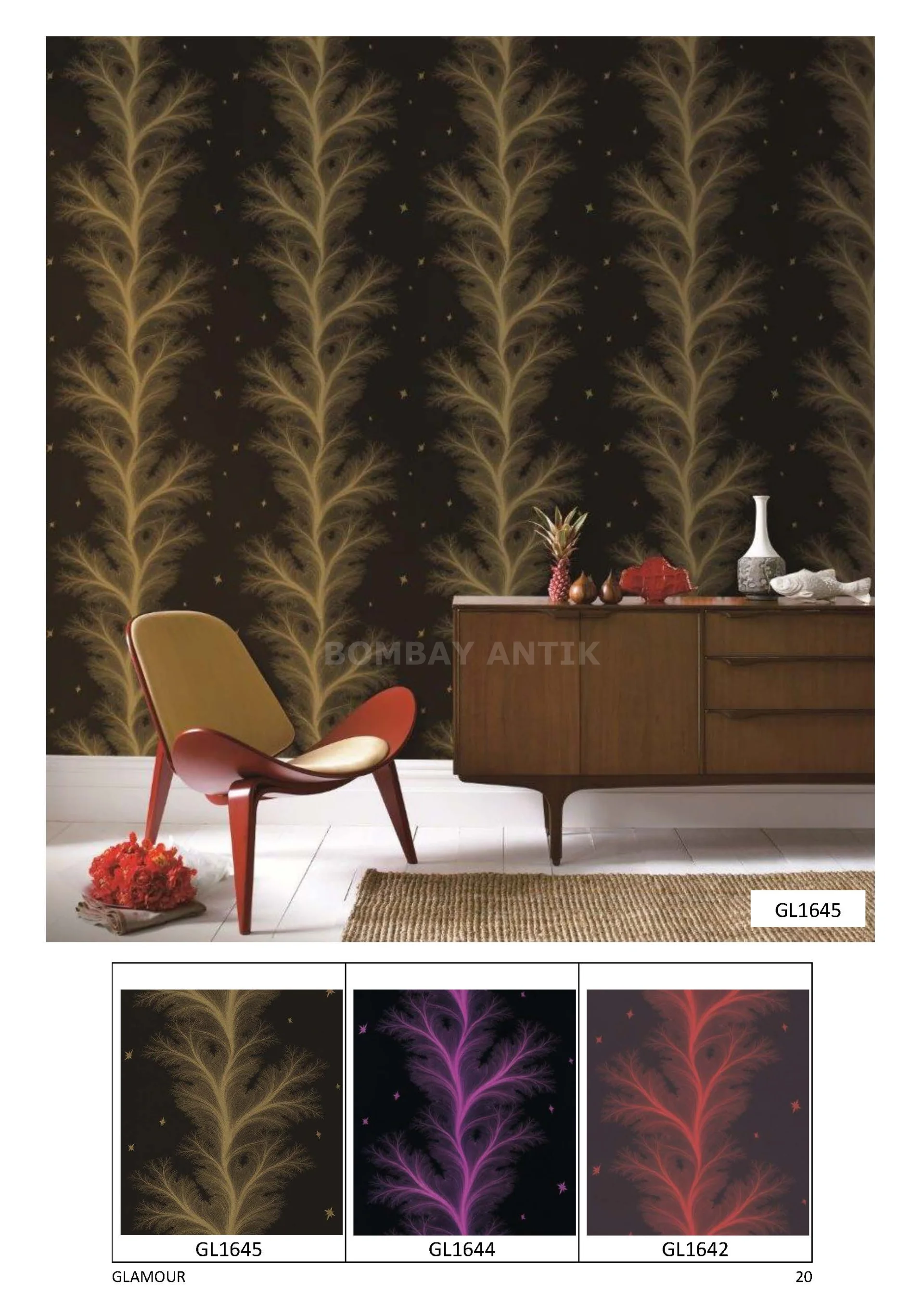 Glamour Motif Wallpaper