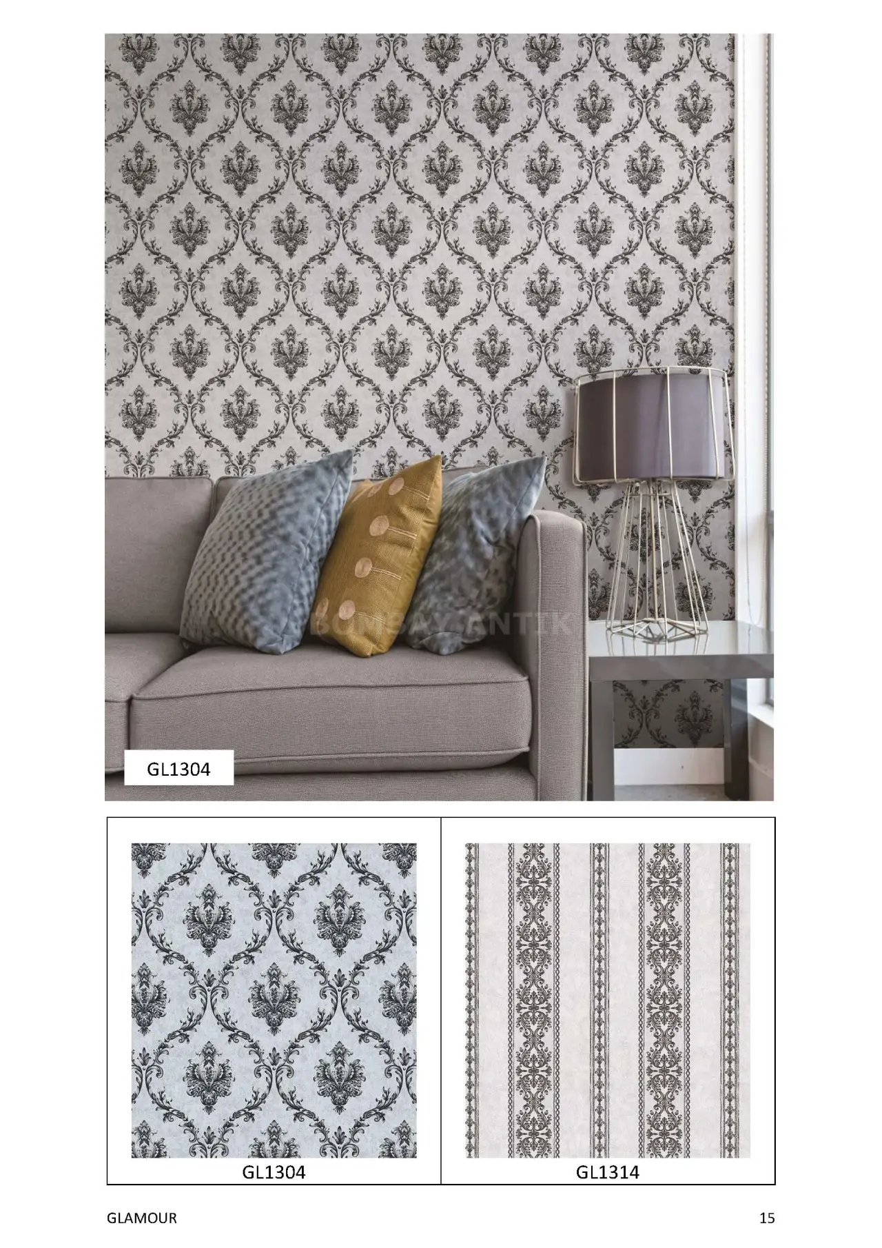 Glamour Motif Wallpaper