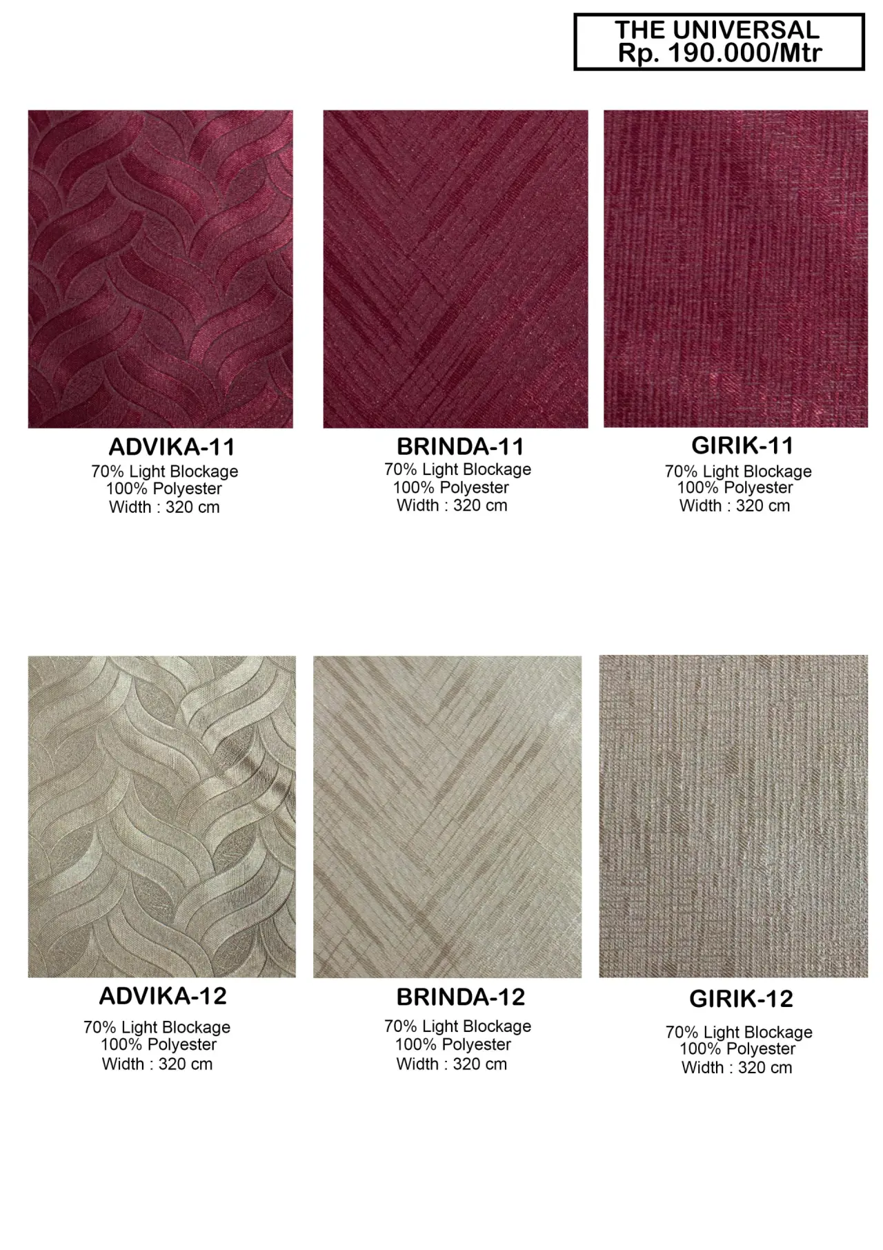 Universal Advika Dimout Gorden