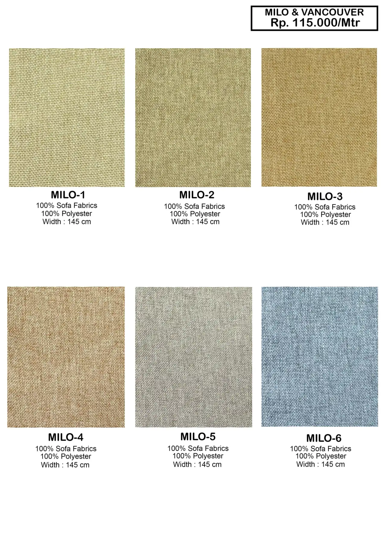 Dear Milo & Vancouver Sofa Fabric